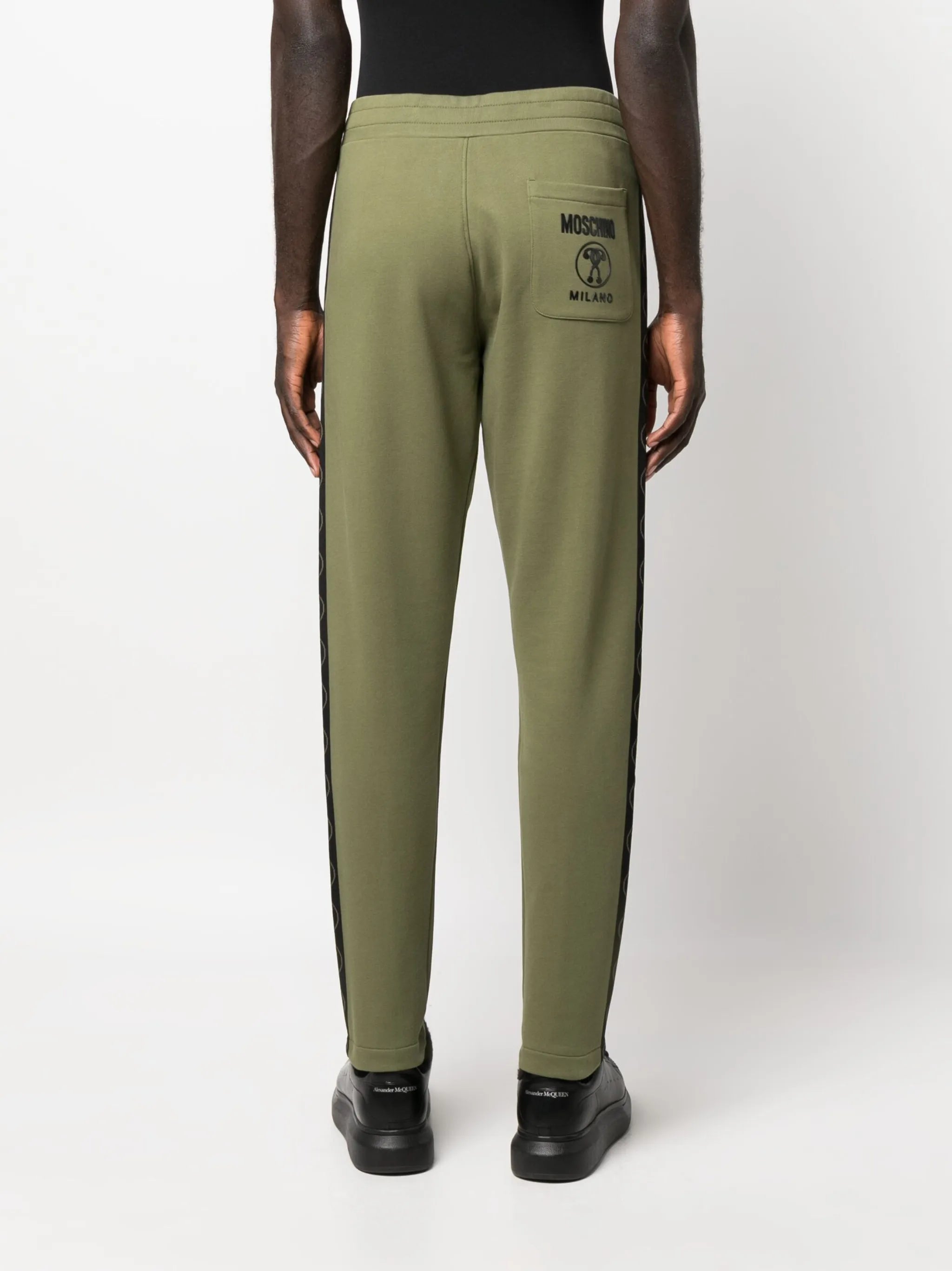 logo-print cotton track trousers