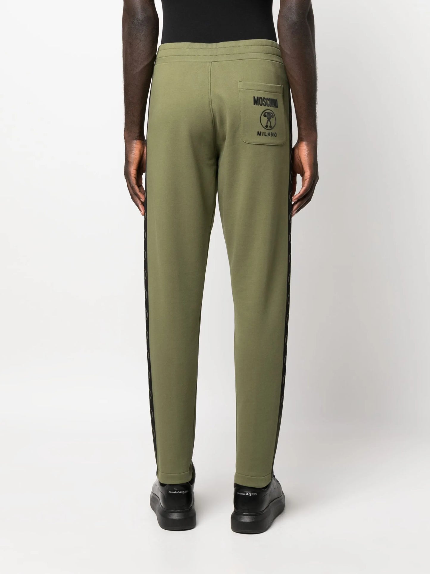logo-print cotton track trousers
