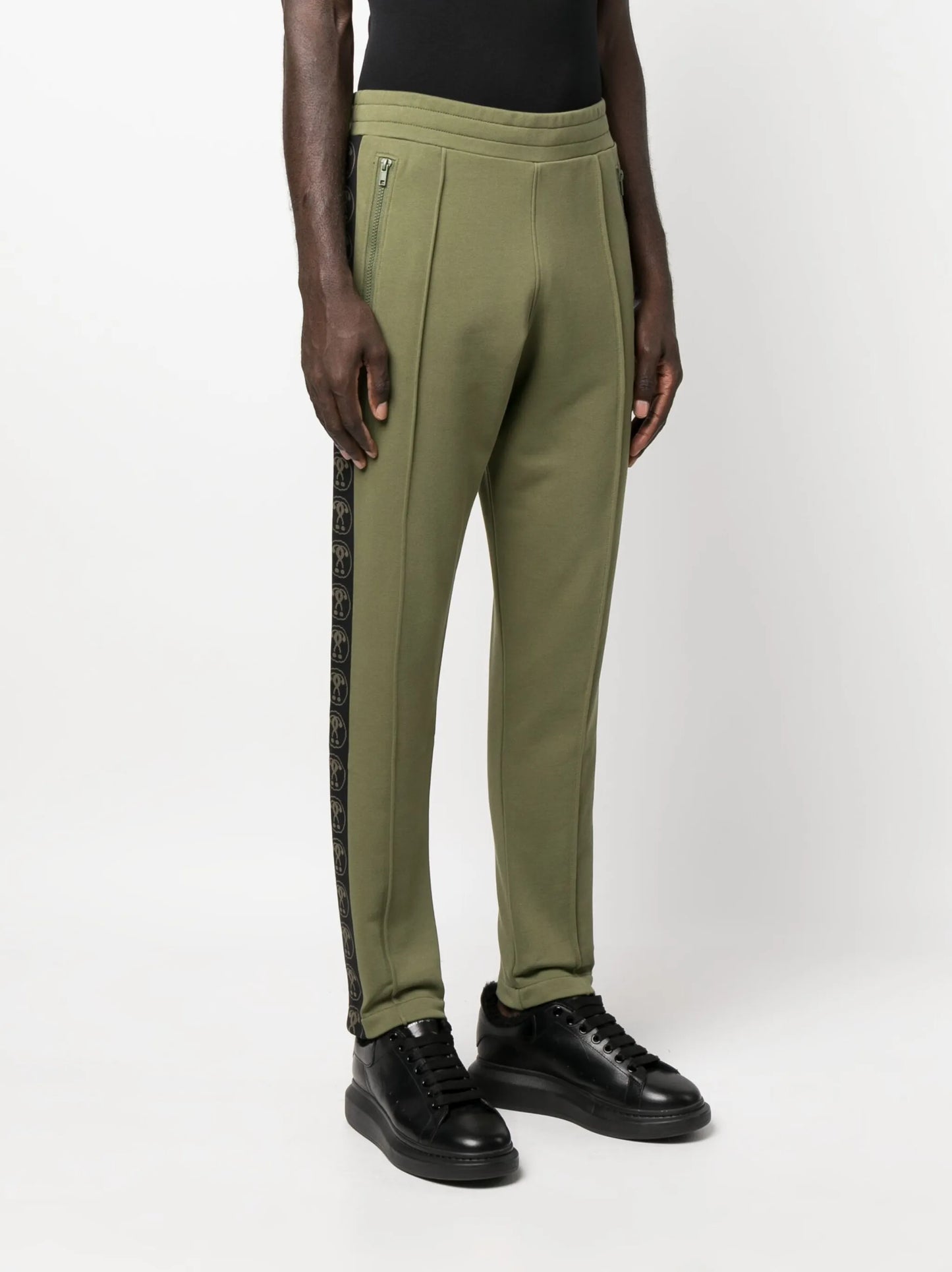 logo-print cotton track trousers