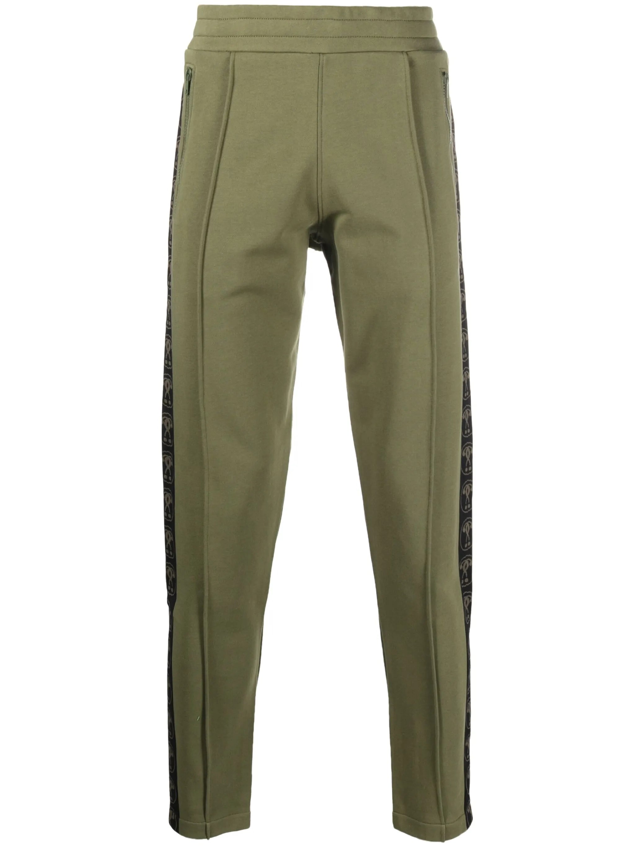 logo-print cotton track trousers