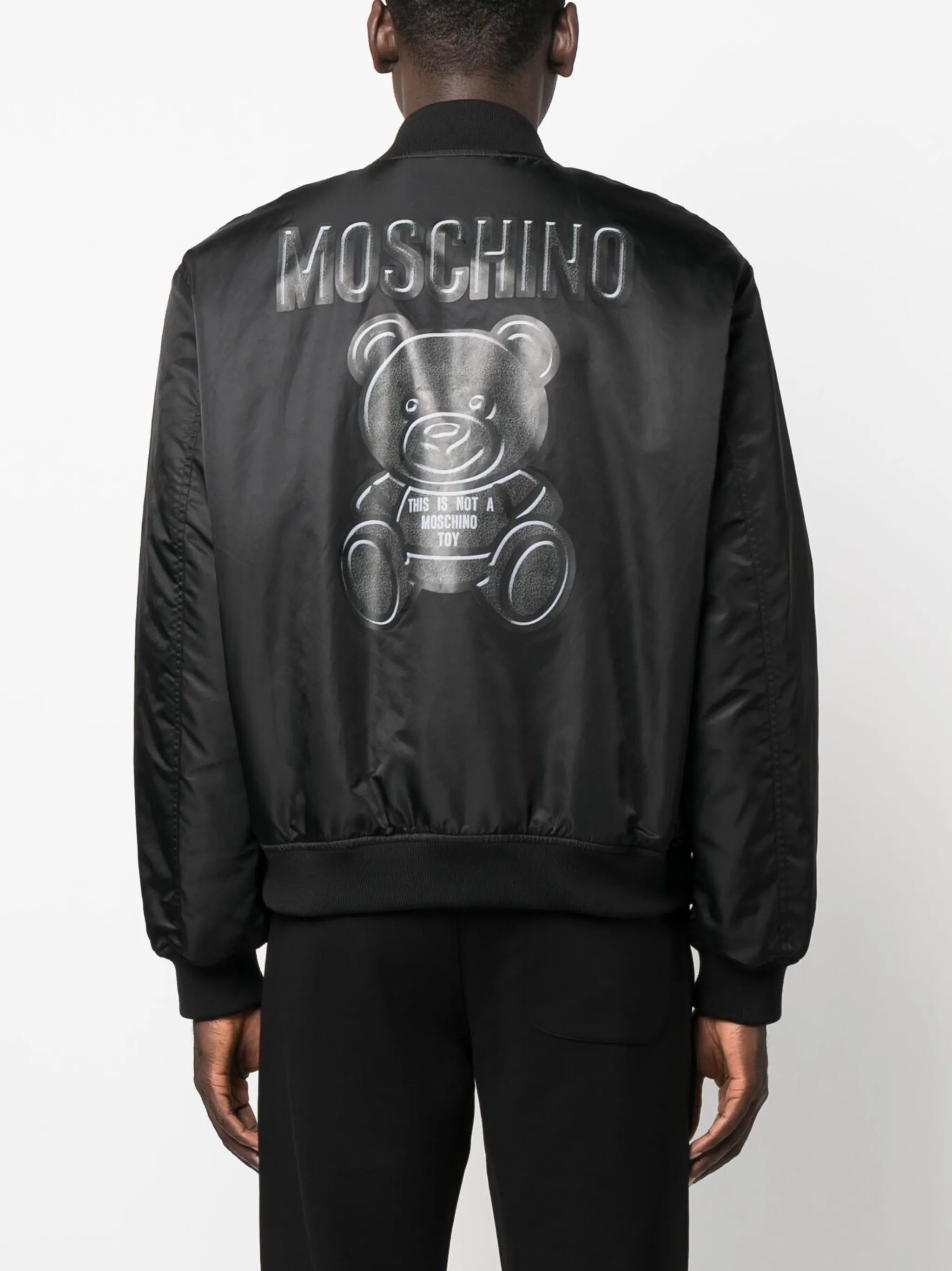 logo-print bomber jacket