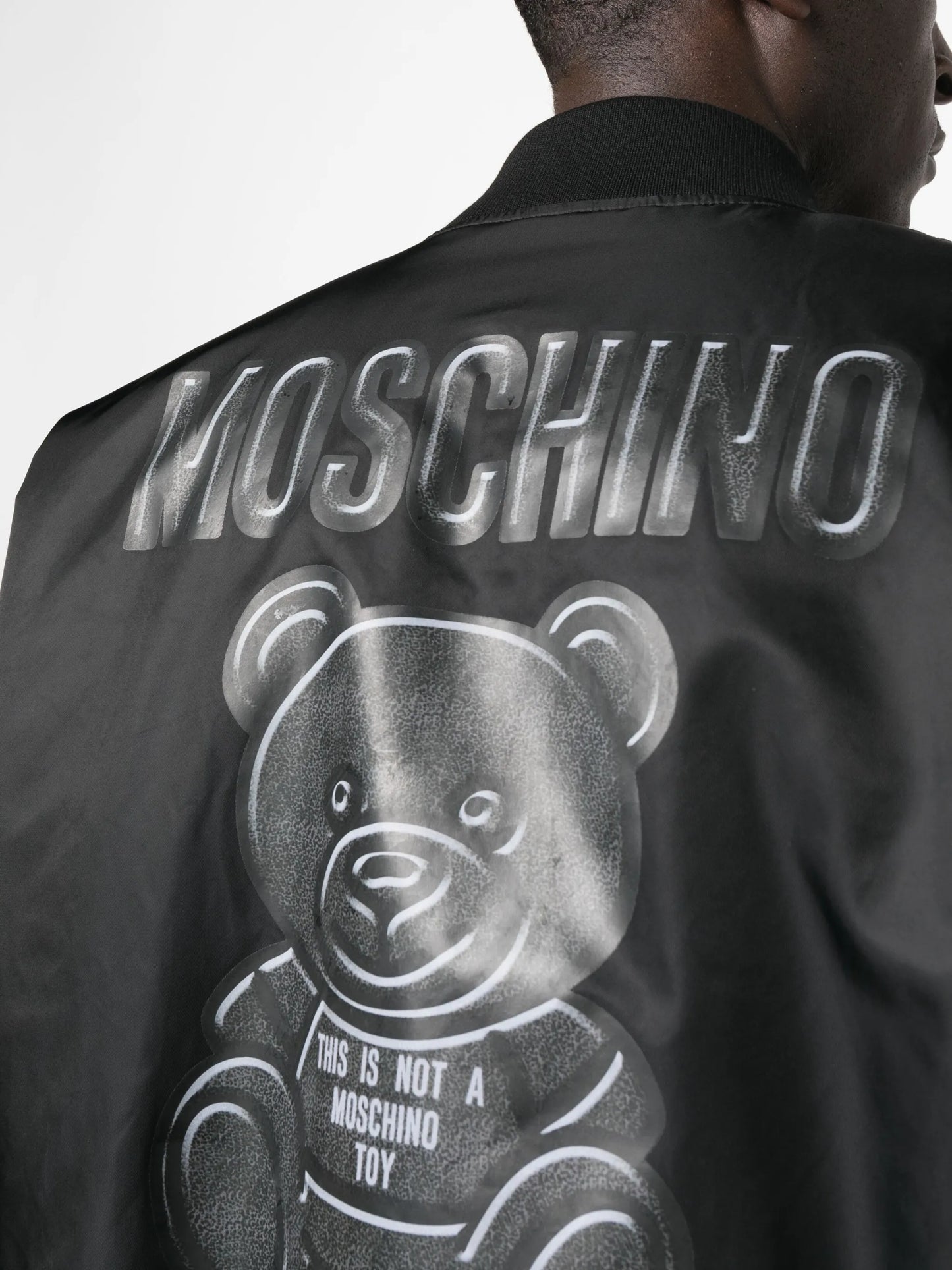 logo-print bomber jacket