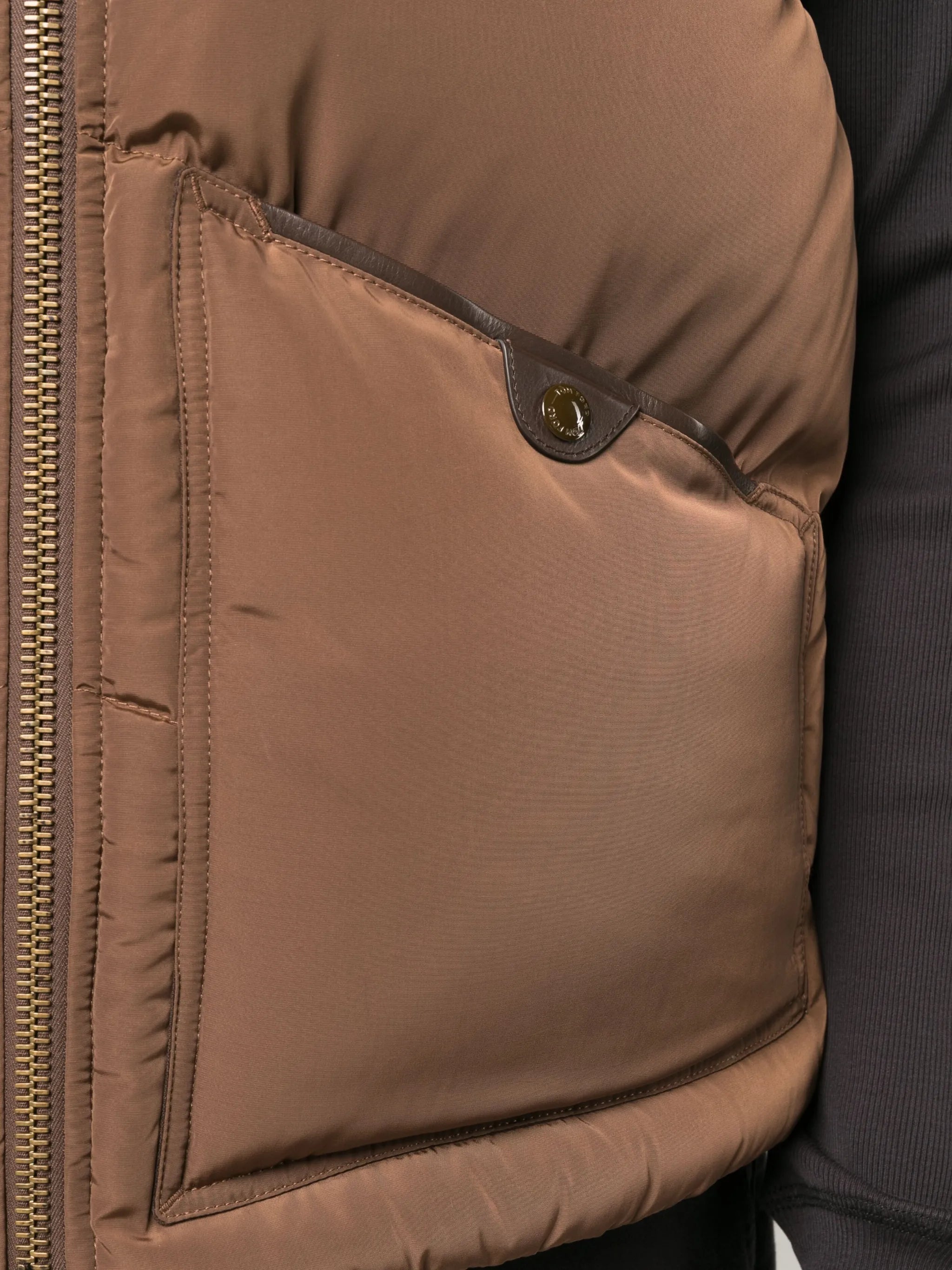 colour-block padded gilet