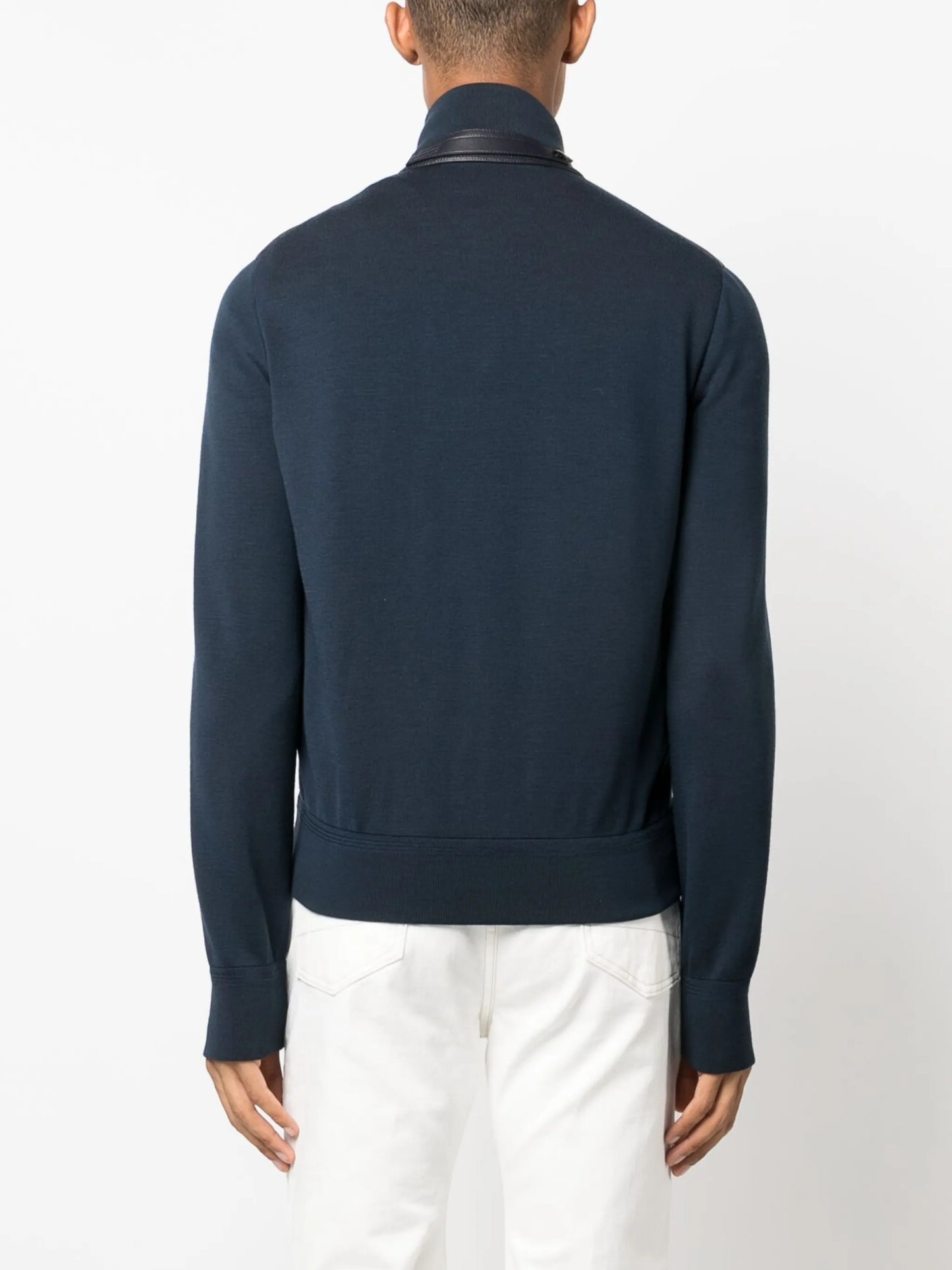 padded high-neck bomber jacket