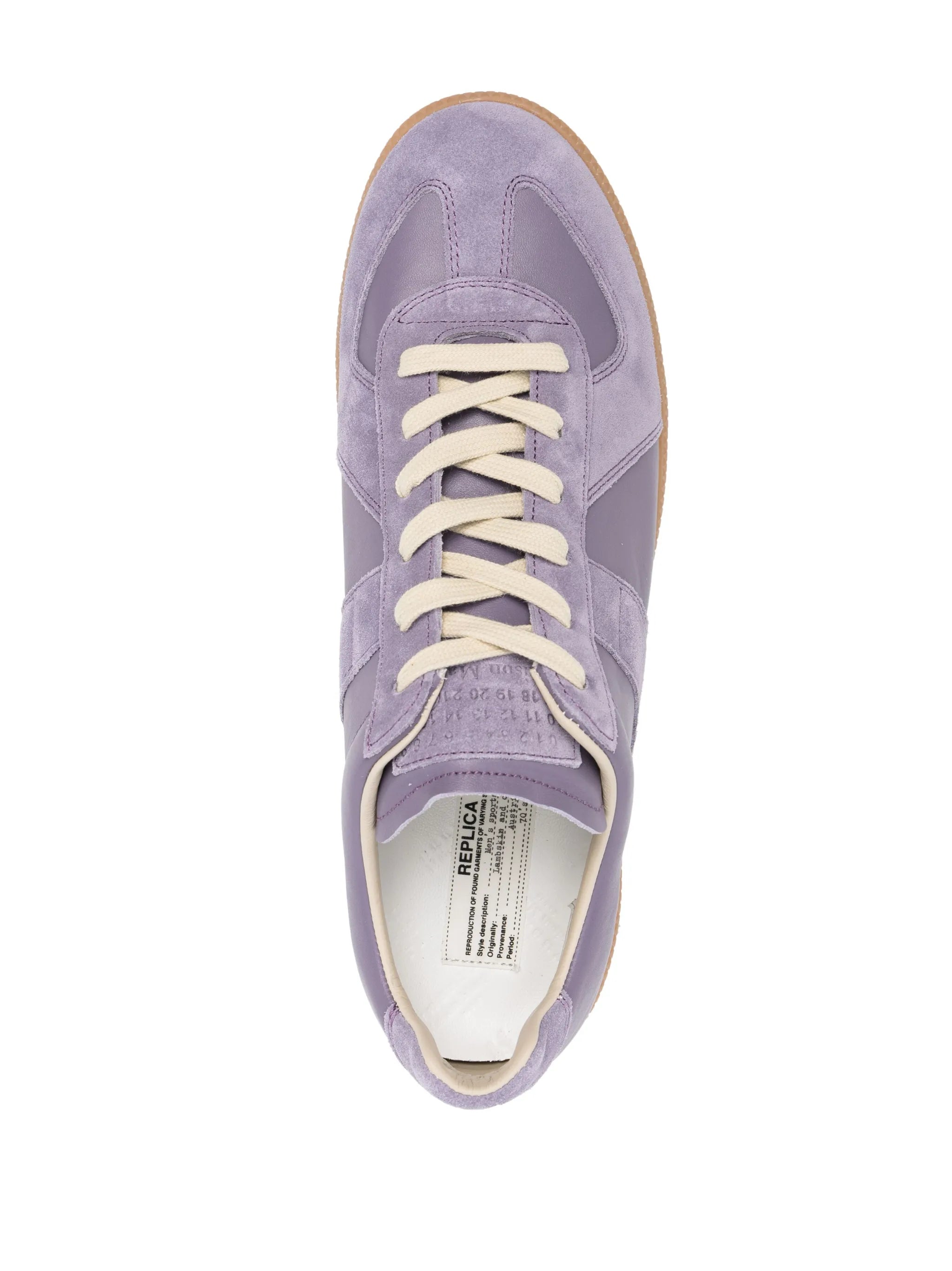 Replica low-top leather sneakers