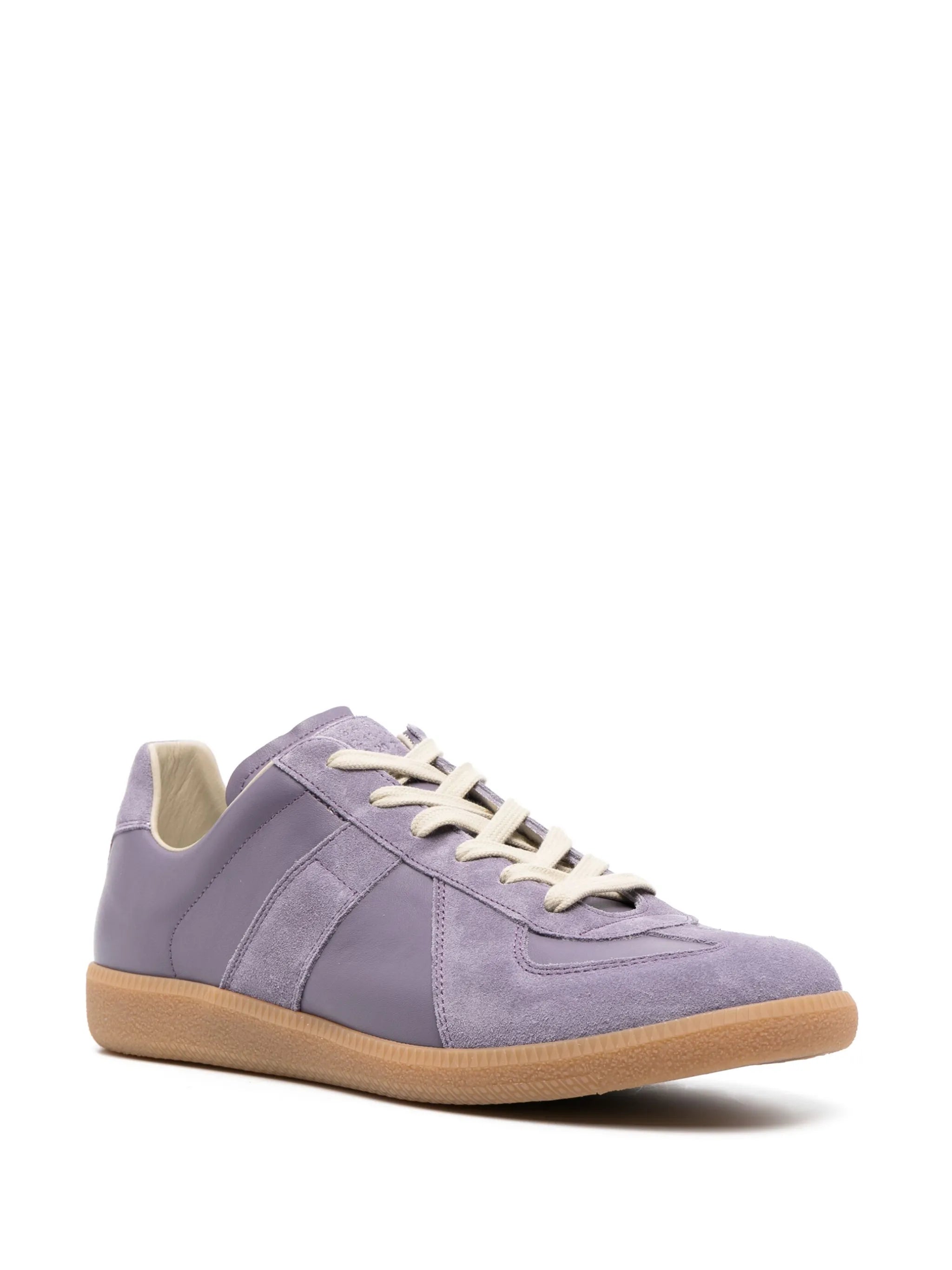 Replica low-top leather sneakers