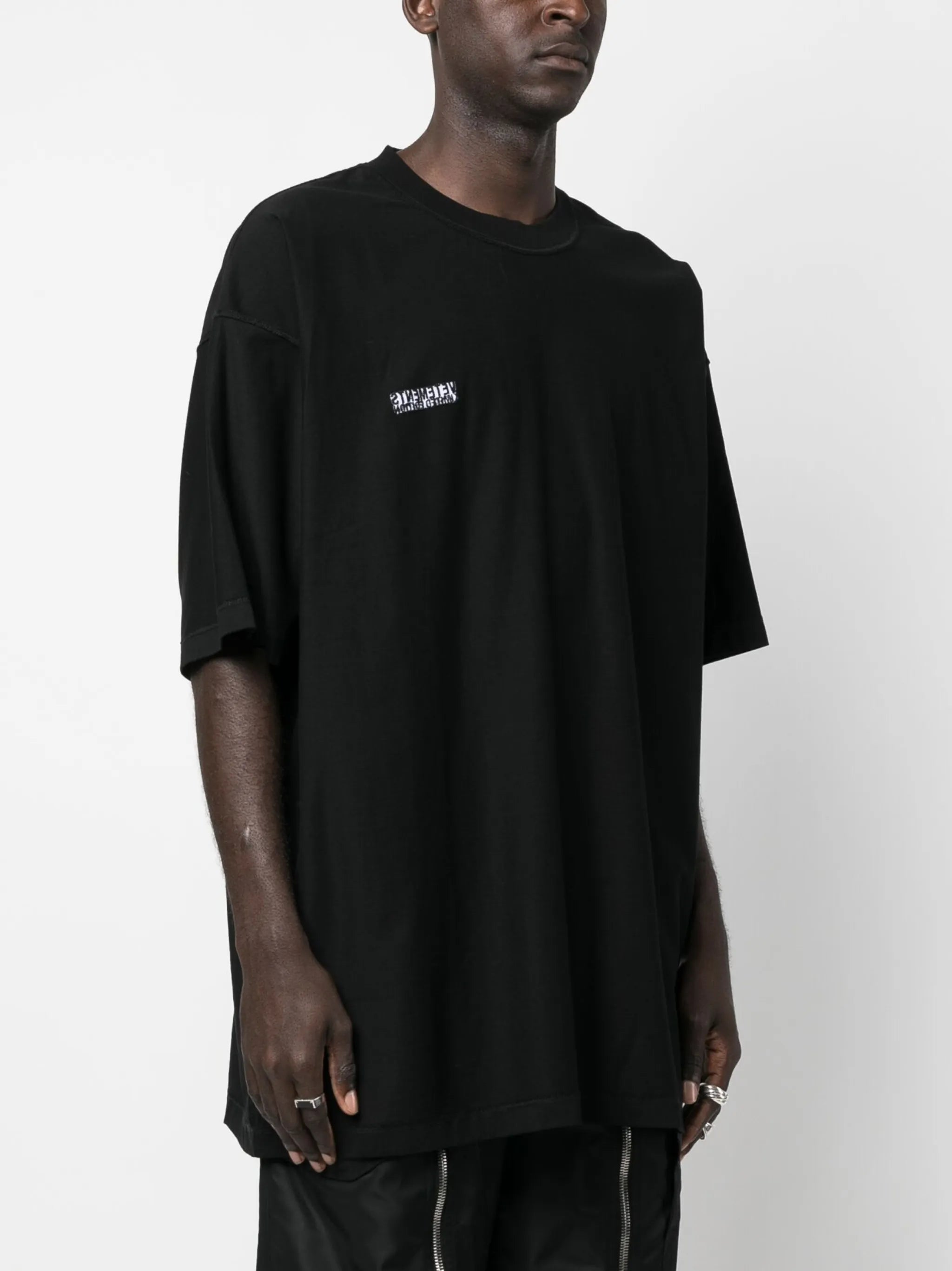 logo-patch cotton T-shirt