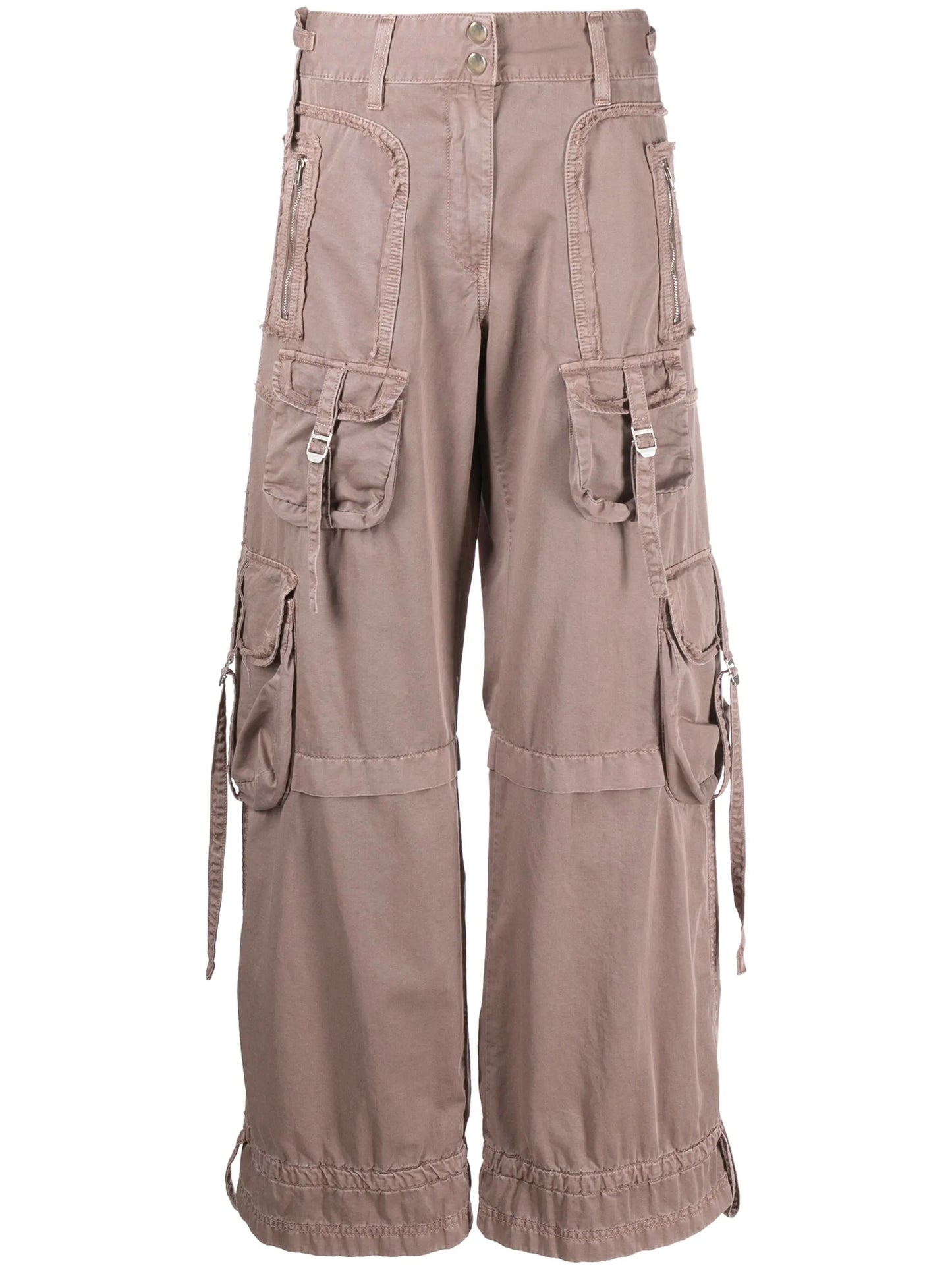 wide-leg cargo trousers