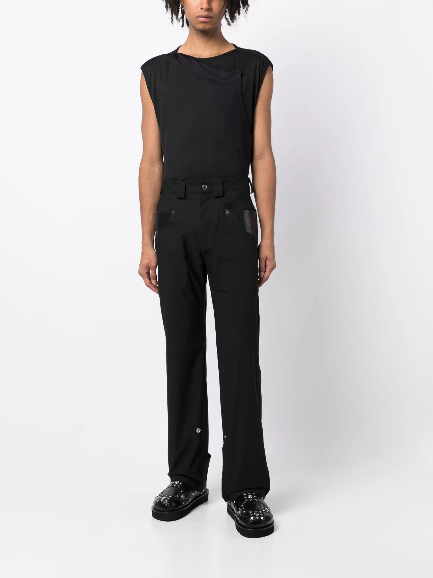 four-pocket straight trousers