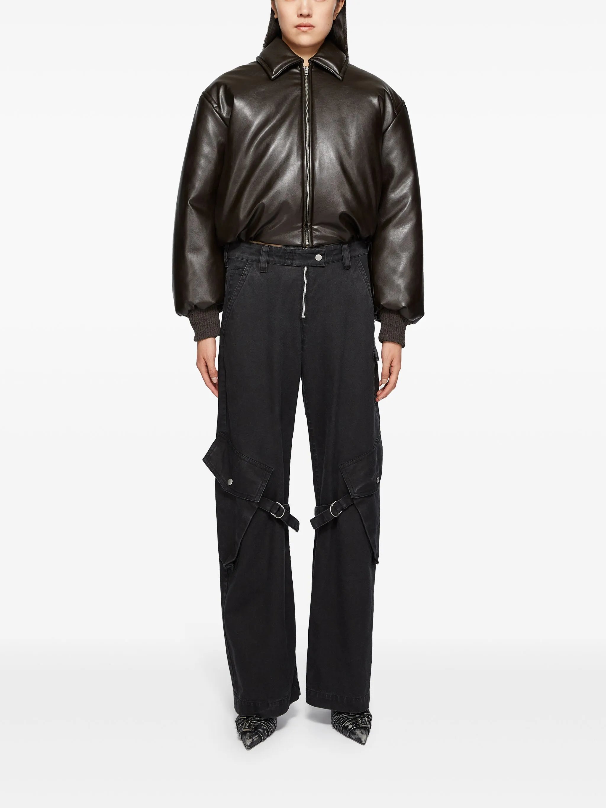 coated bomber jacket