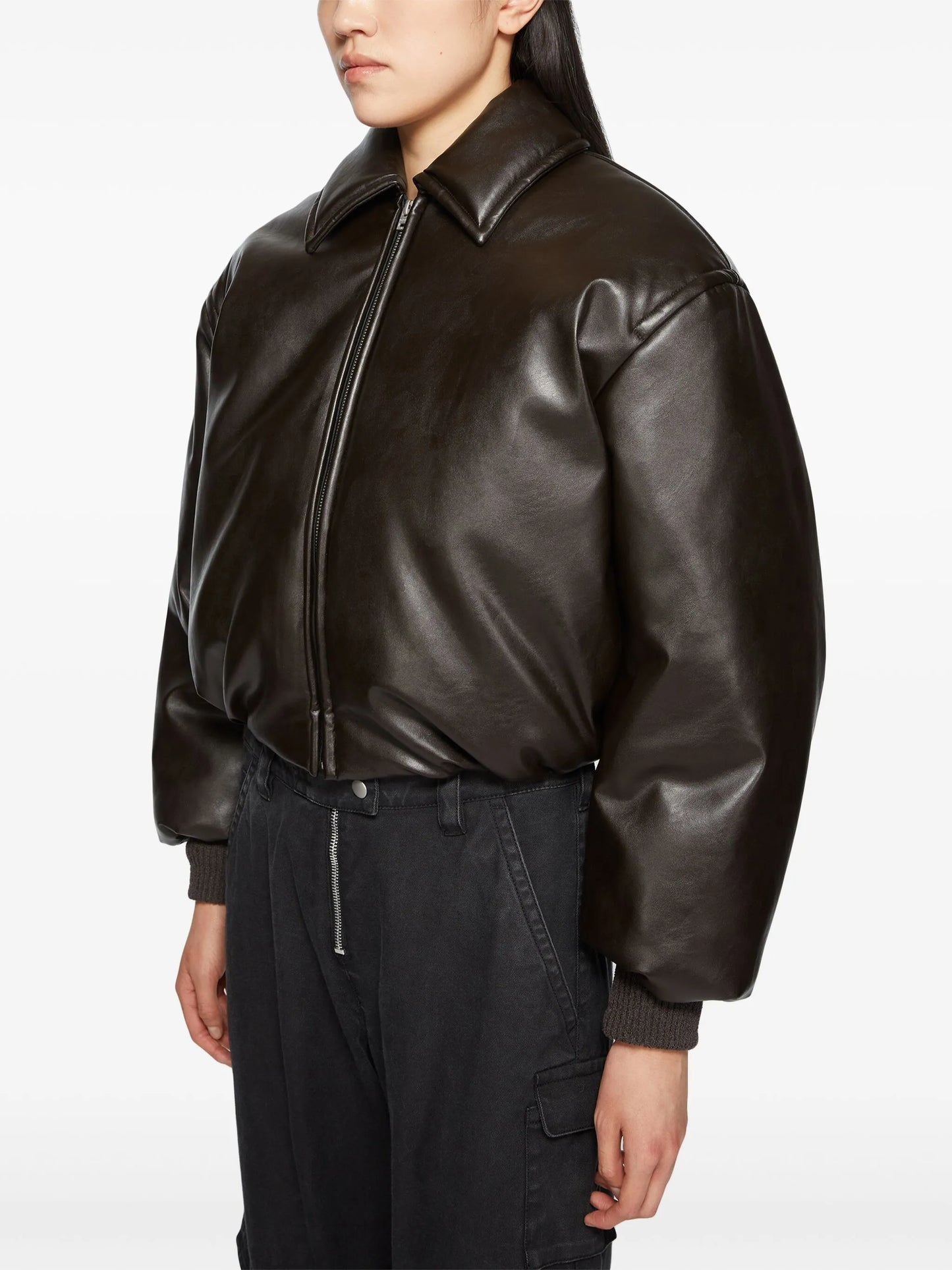 coated bomber jacket