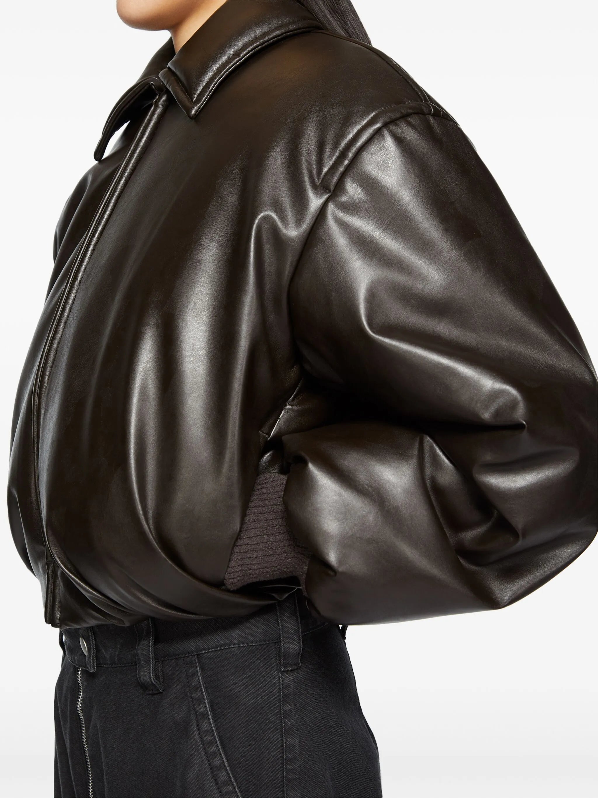 coated bomber jacket