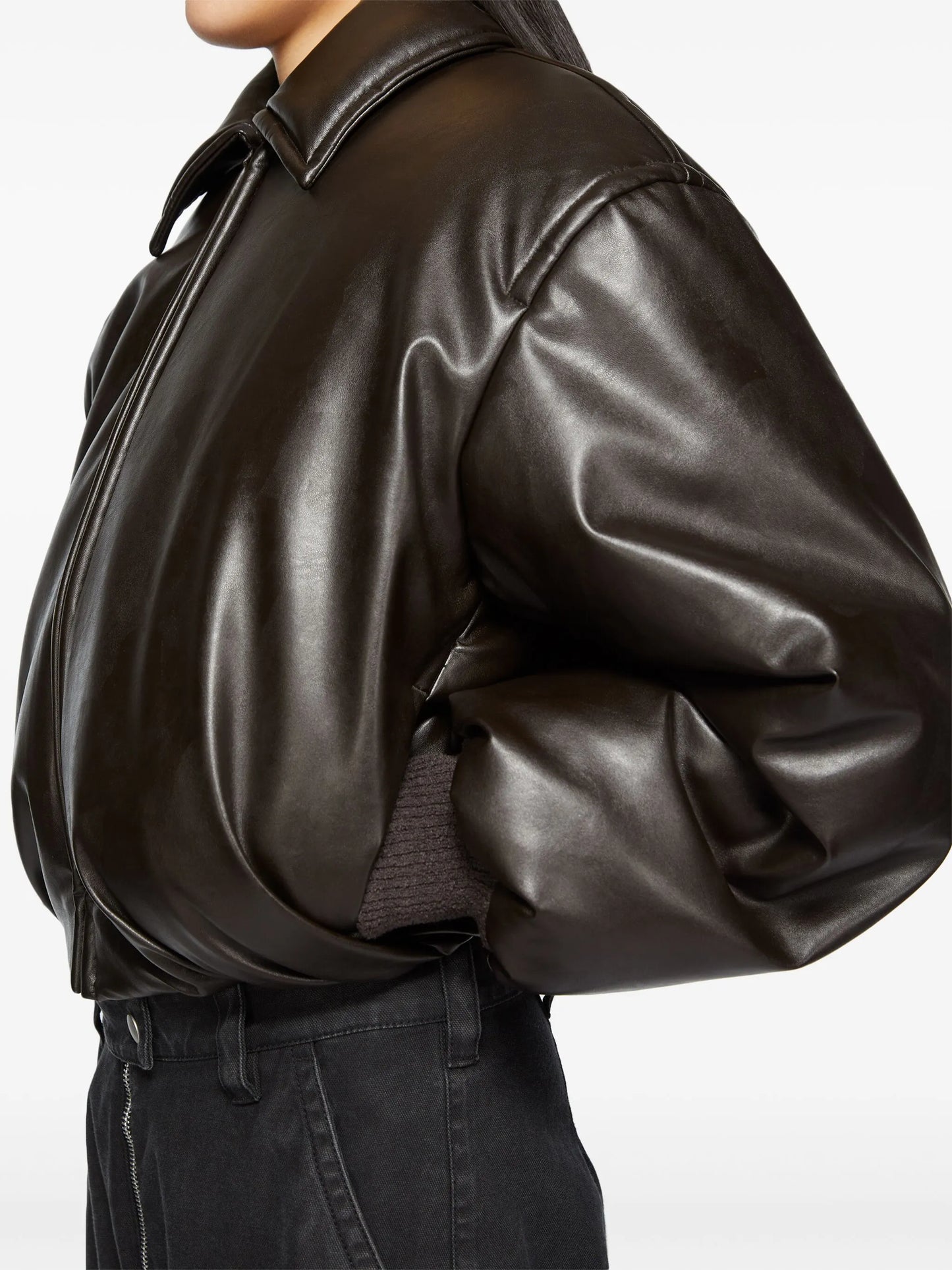 coated bomber jacket