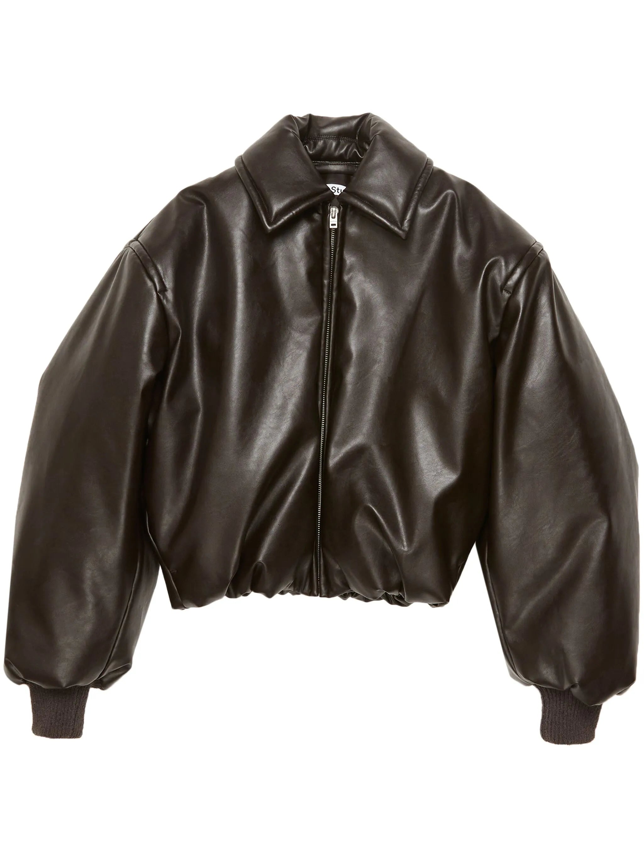 coated bomber jacket