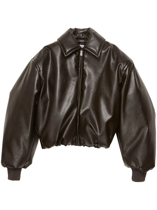 coated bomber jacket