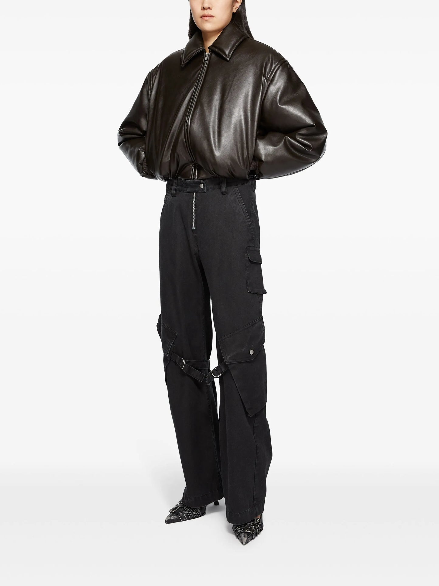 coated bomber jacket
