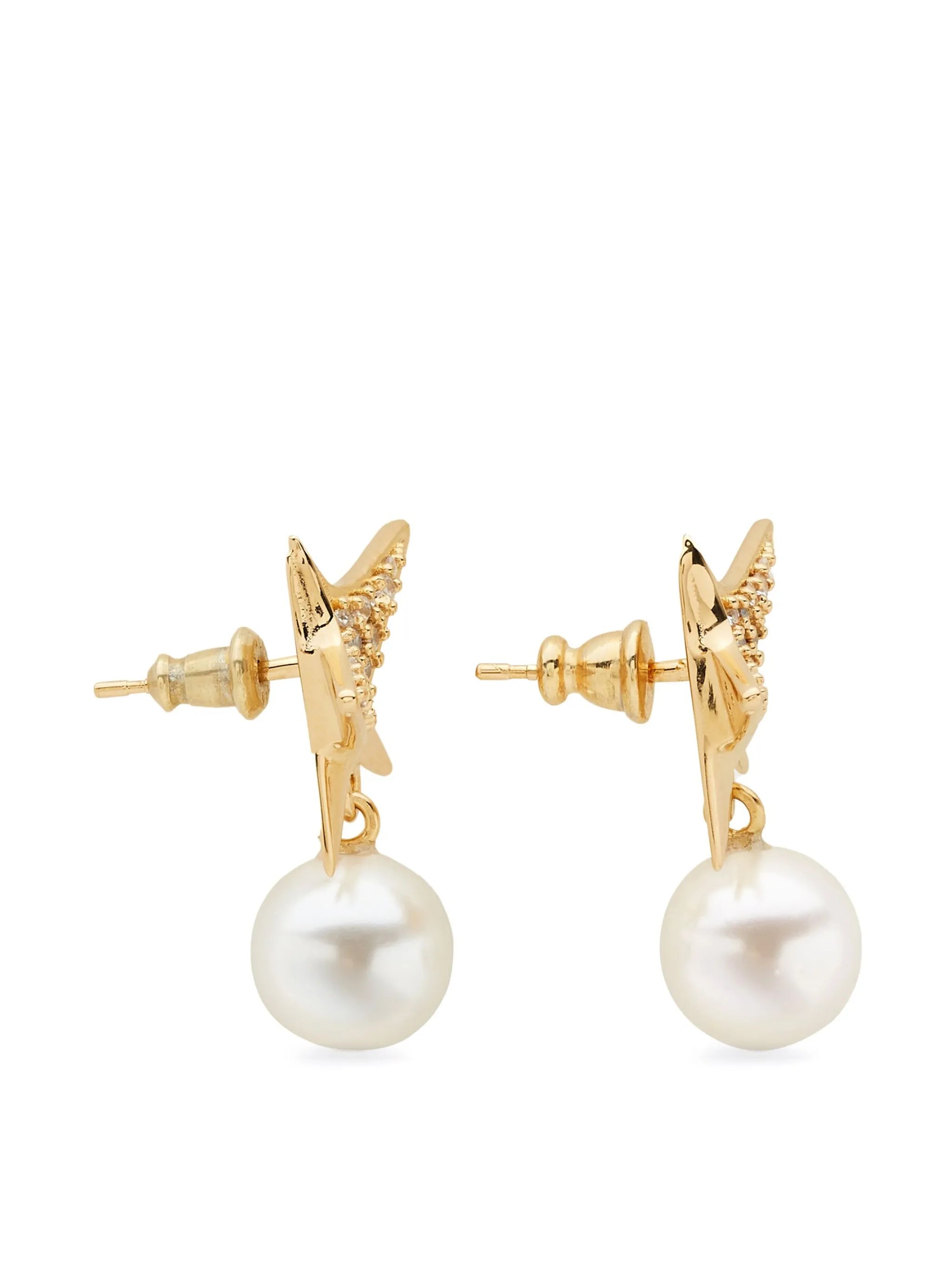 star-shape crystal-embellished earrings