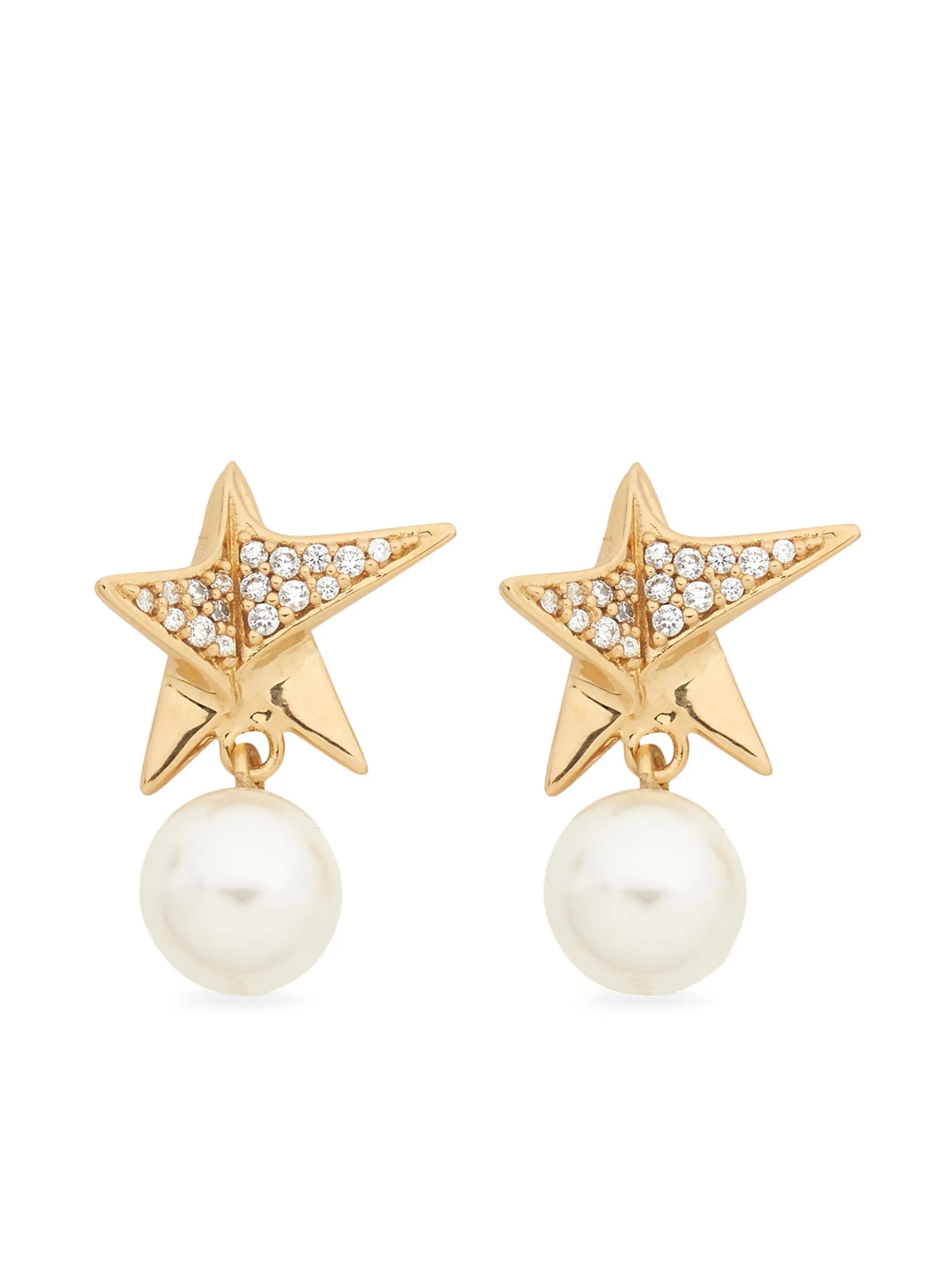 star-shape crystal-embellished earrings