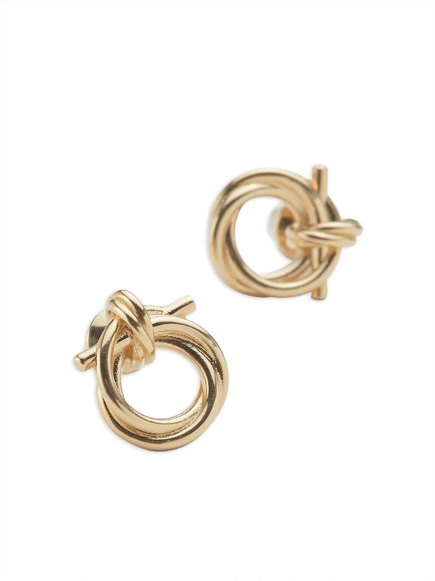 Gancini twisted hoop earrings