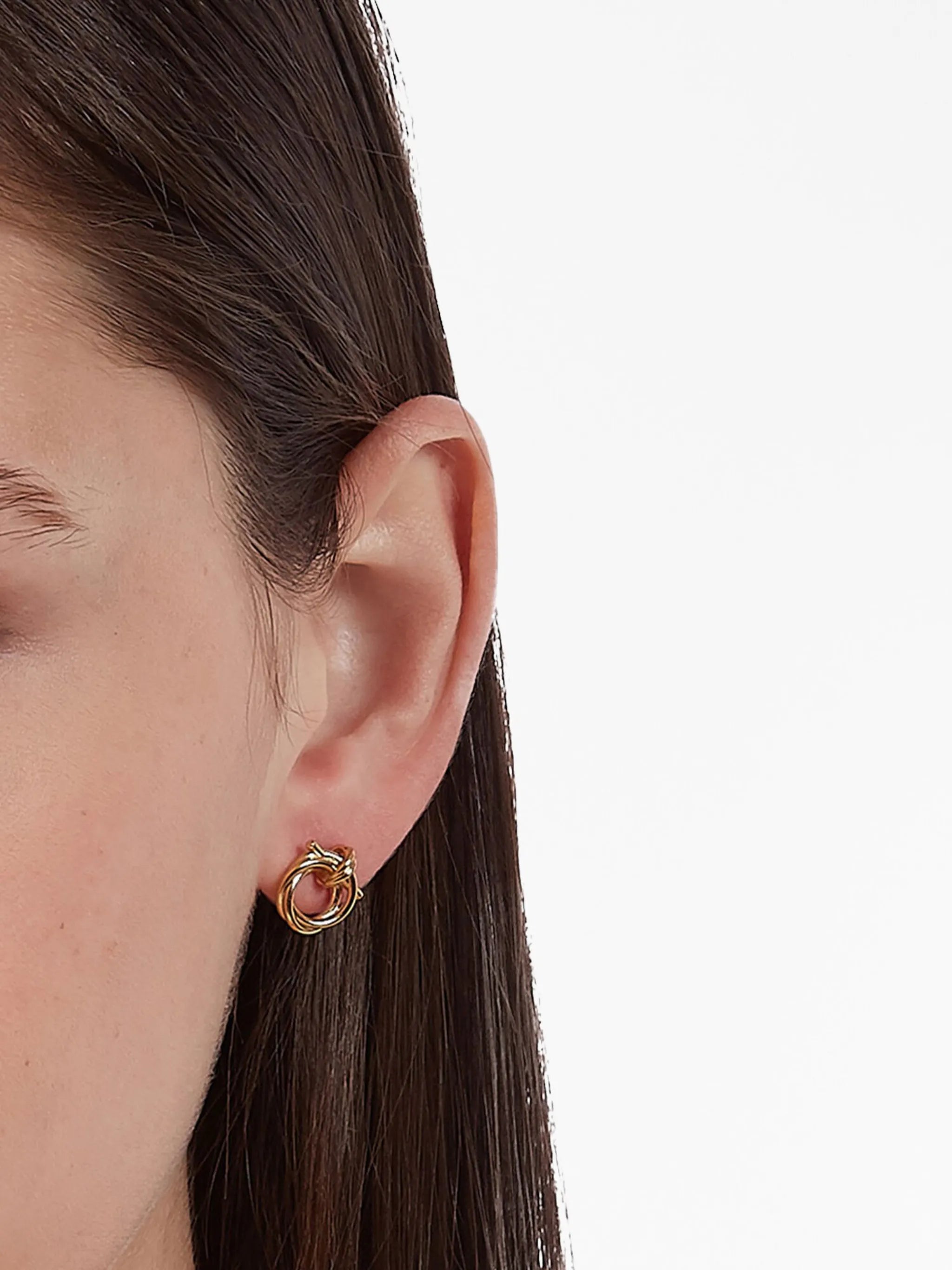 twisted Gancini earrings XS