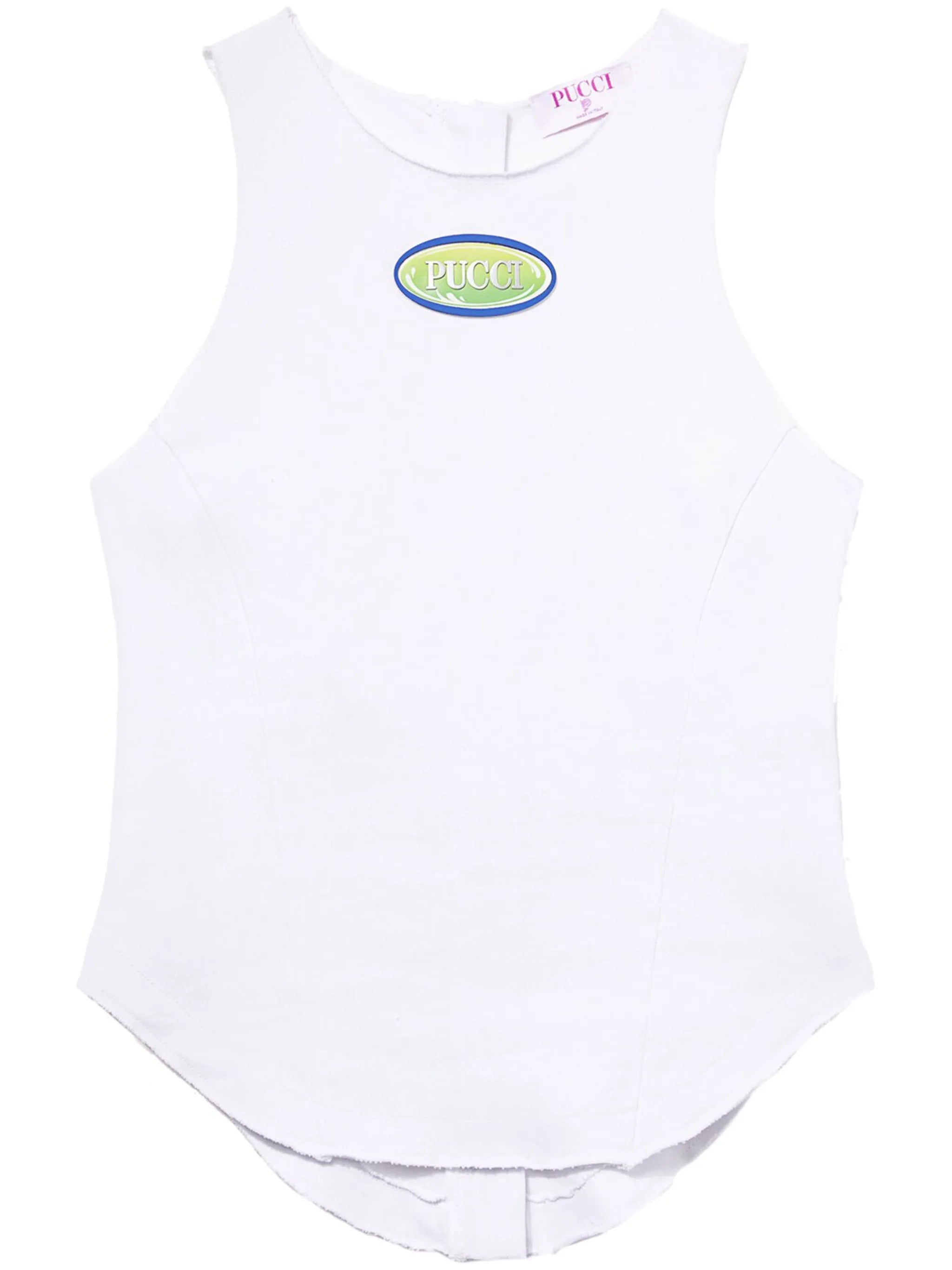 logo-patch cotton top