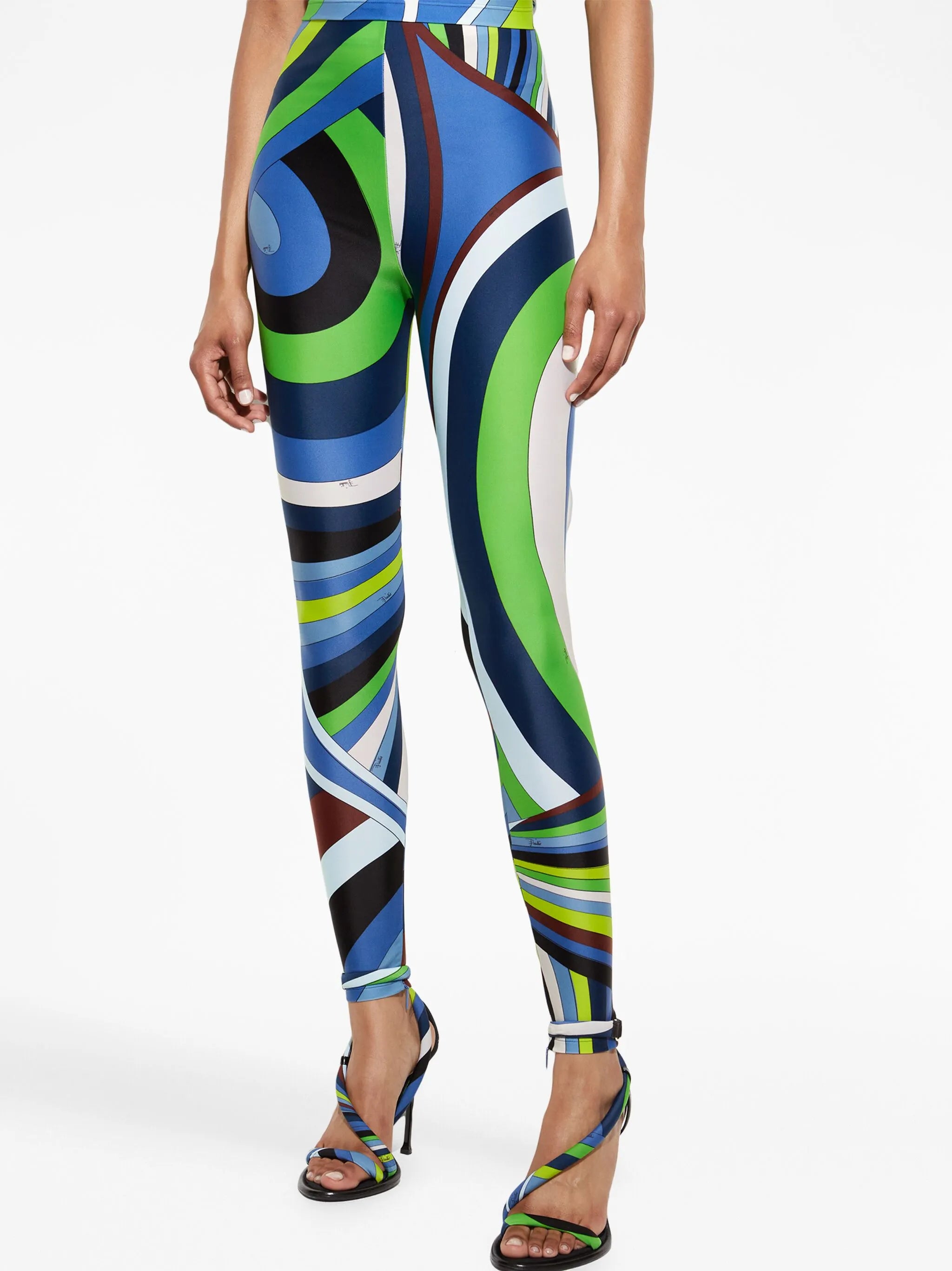 Iride-print leggings
