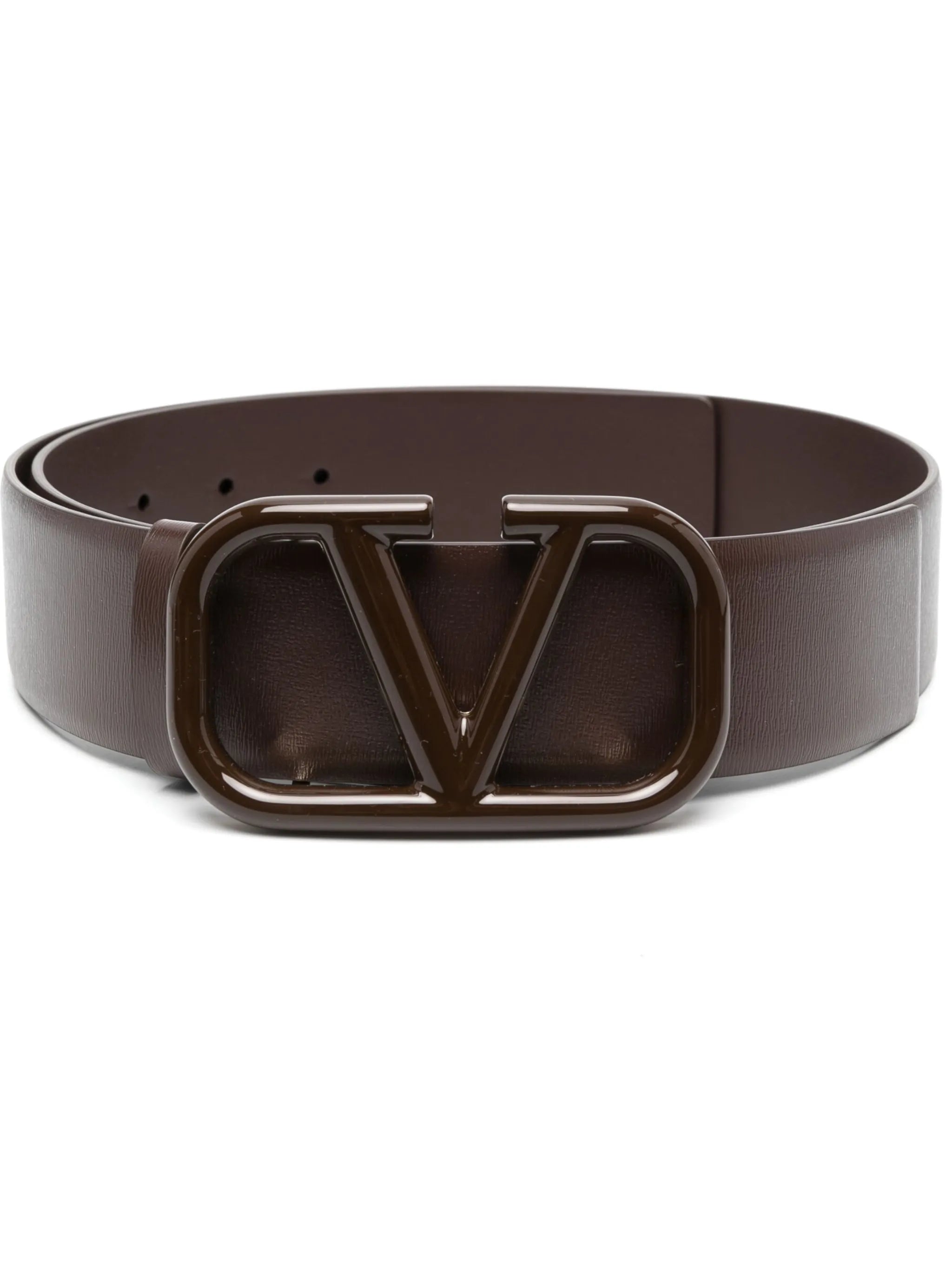 VLogo leather belt