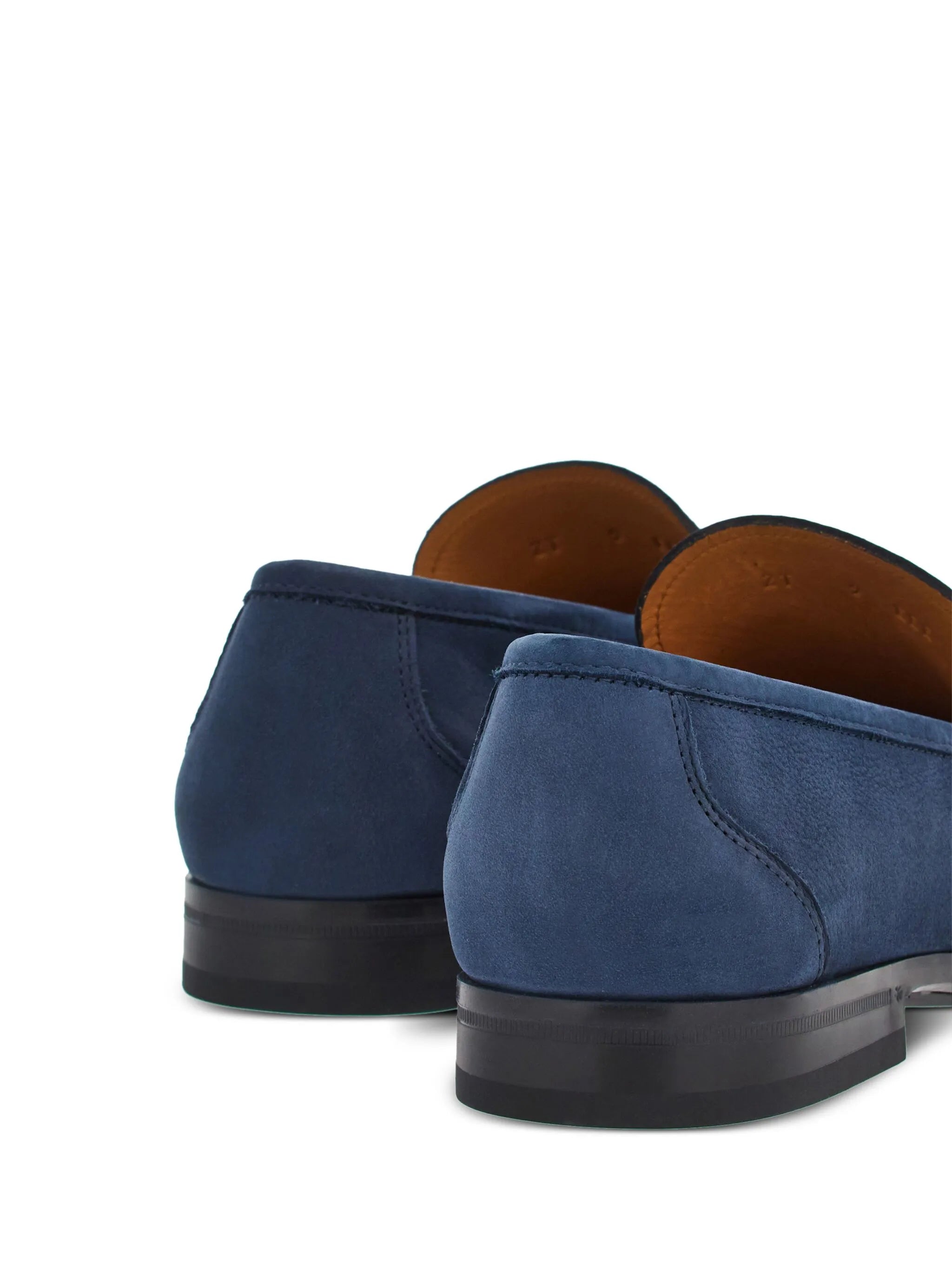 Gancini suede loafers