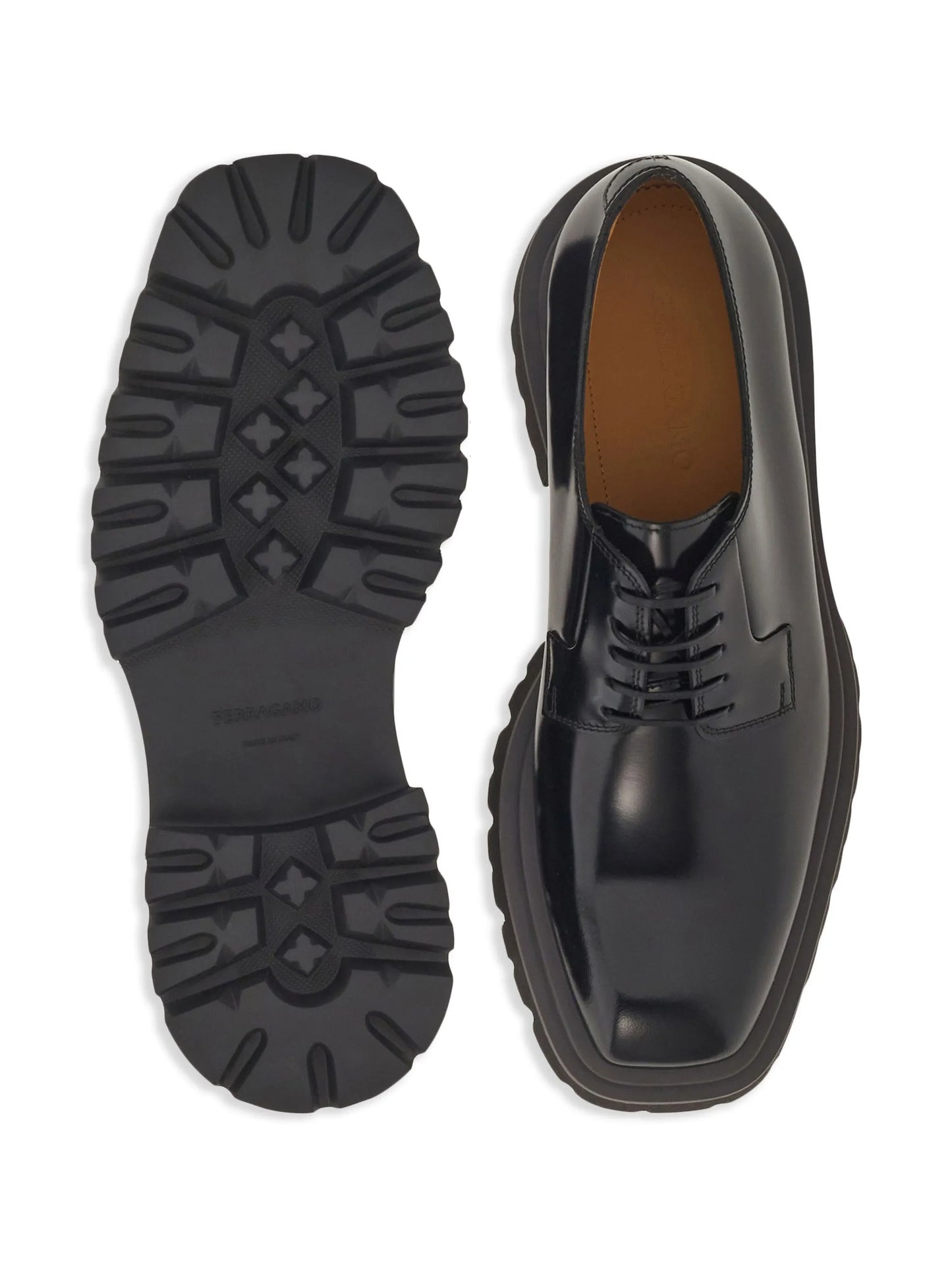 lace-up leather derby shoes