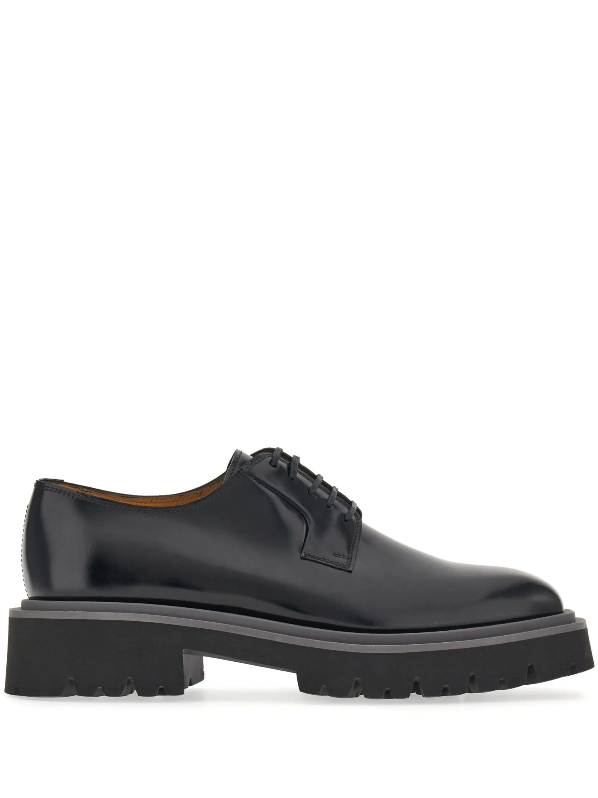 lace-up leather derby shoes