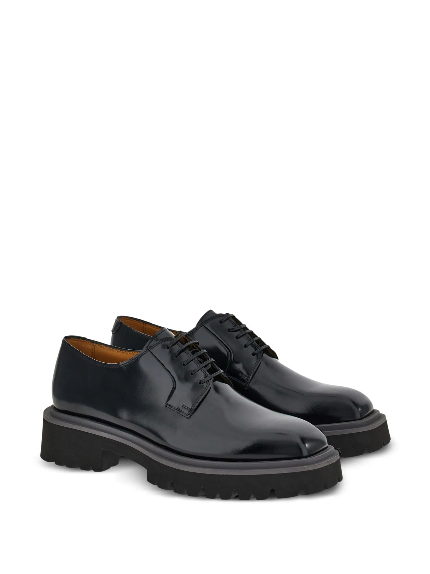 lace-up leather derby shoes