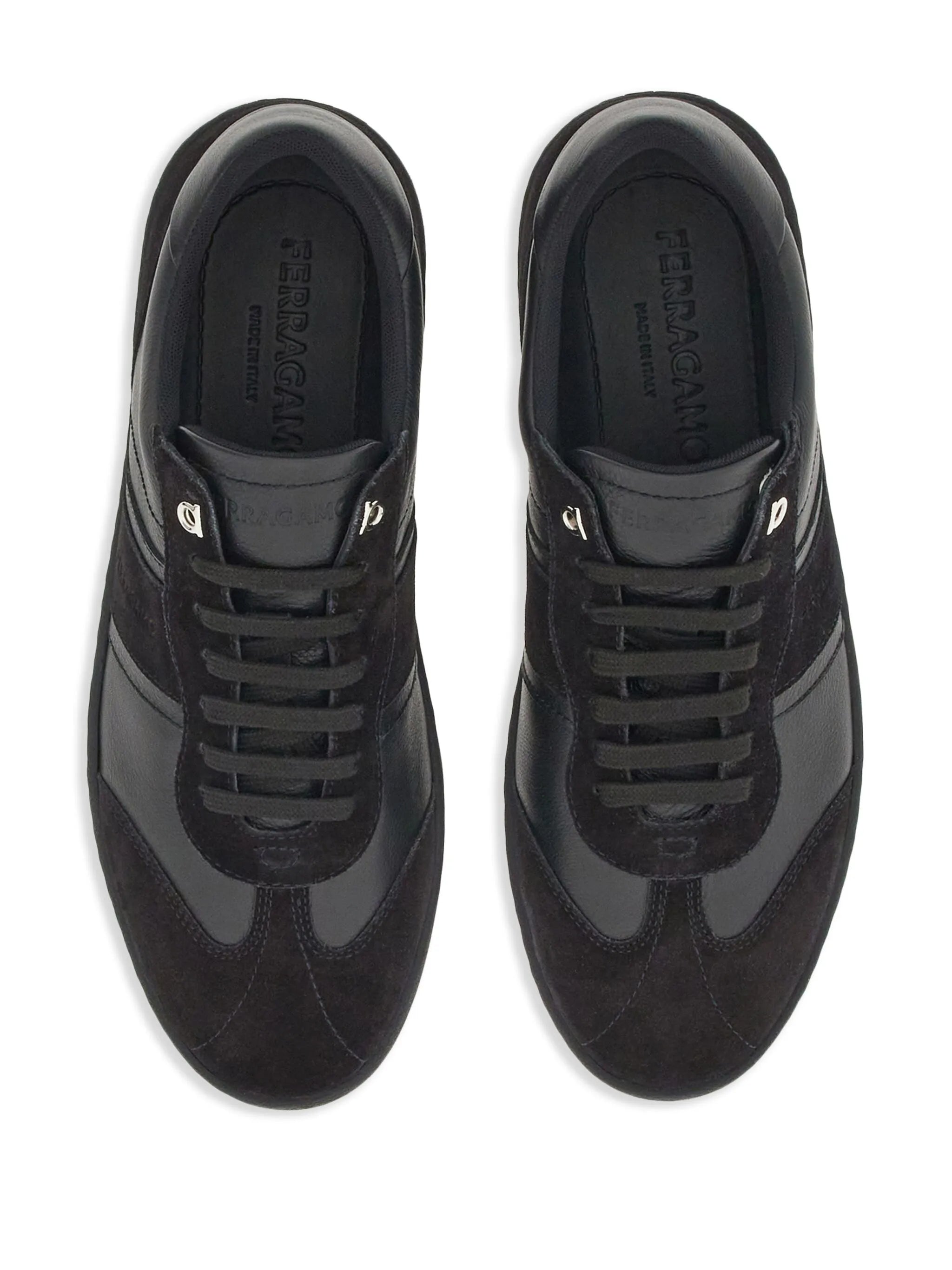 logo-debossed low-top sneakers