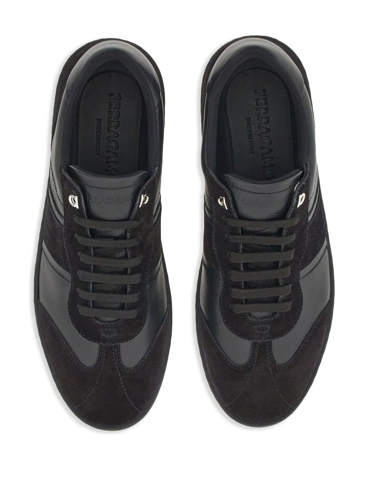 logo-debossed low-top sneakers
