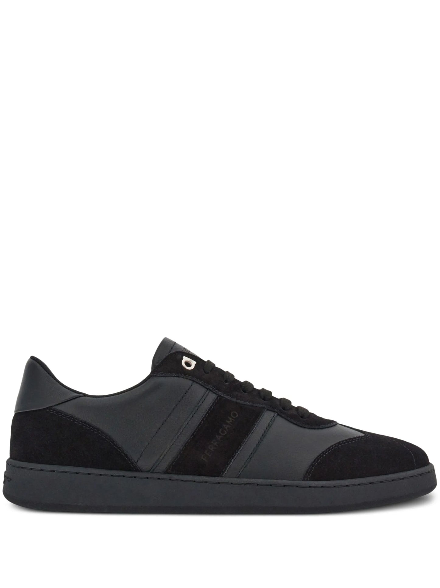 logo-debossed low-top sneakers