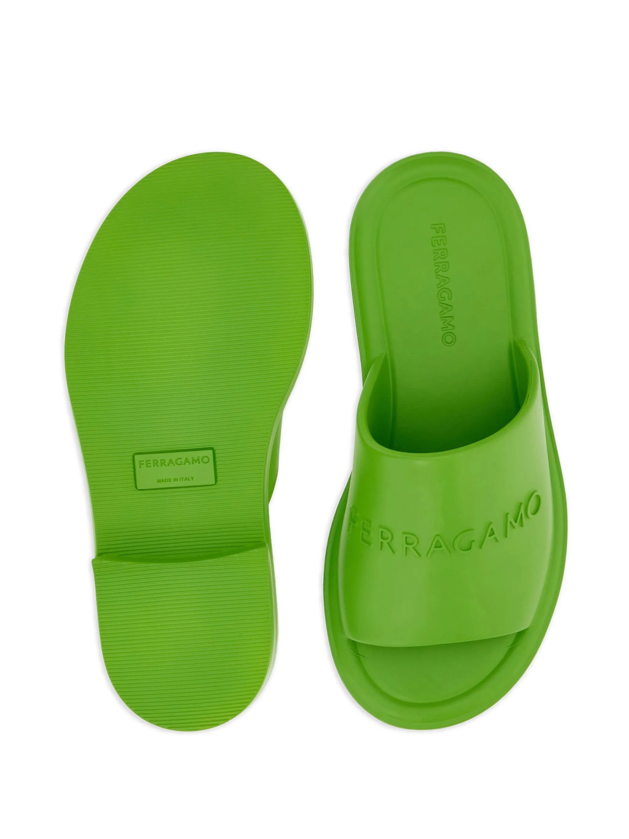logo-debossed sandals