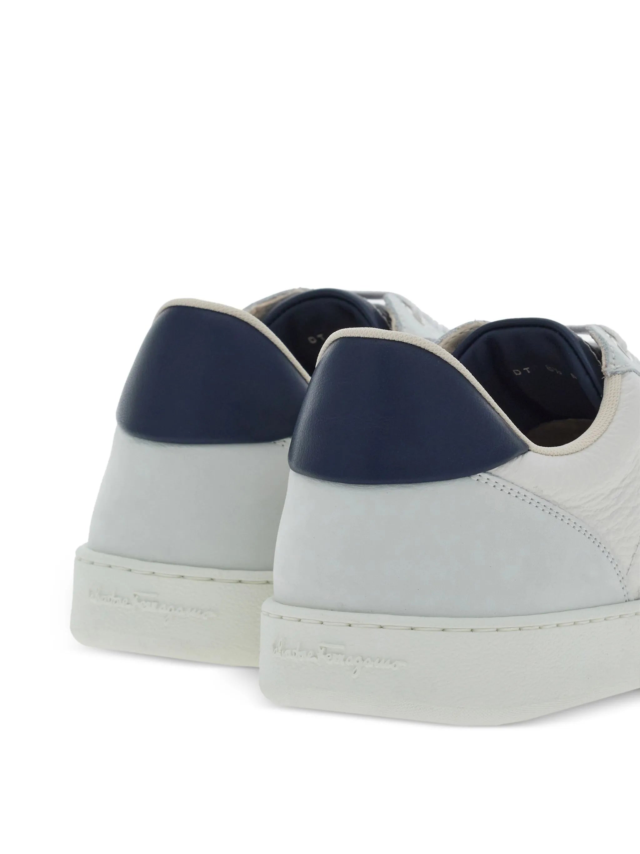 logo-embossed panelled sneakers