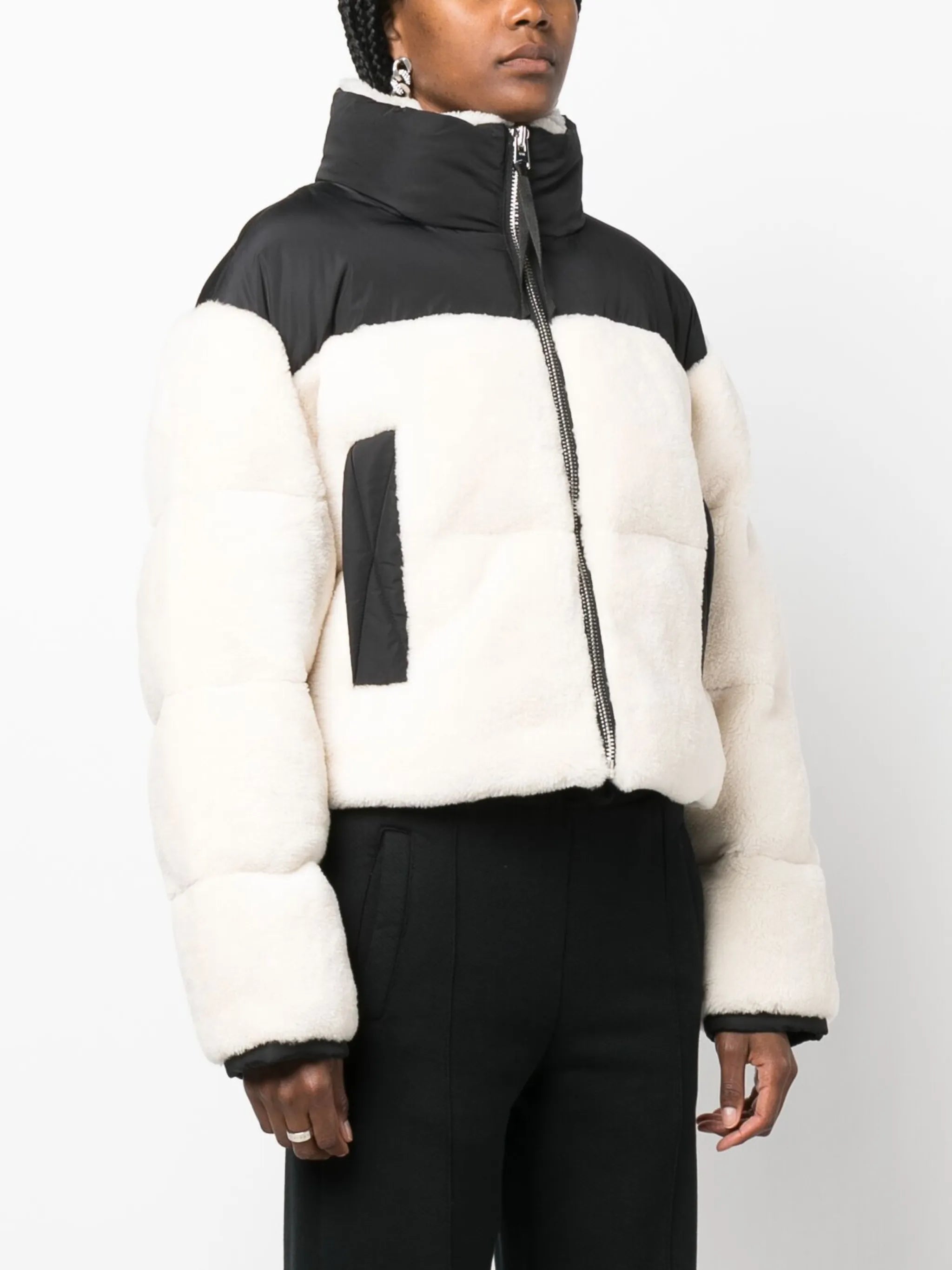 Maya shearling puffer jacket