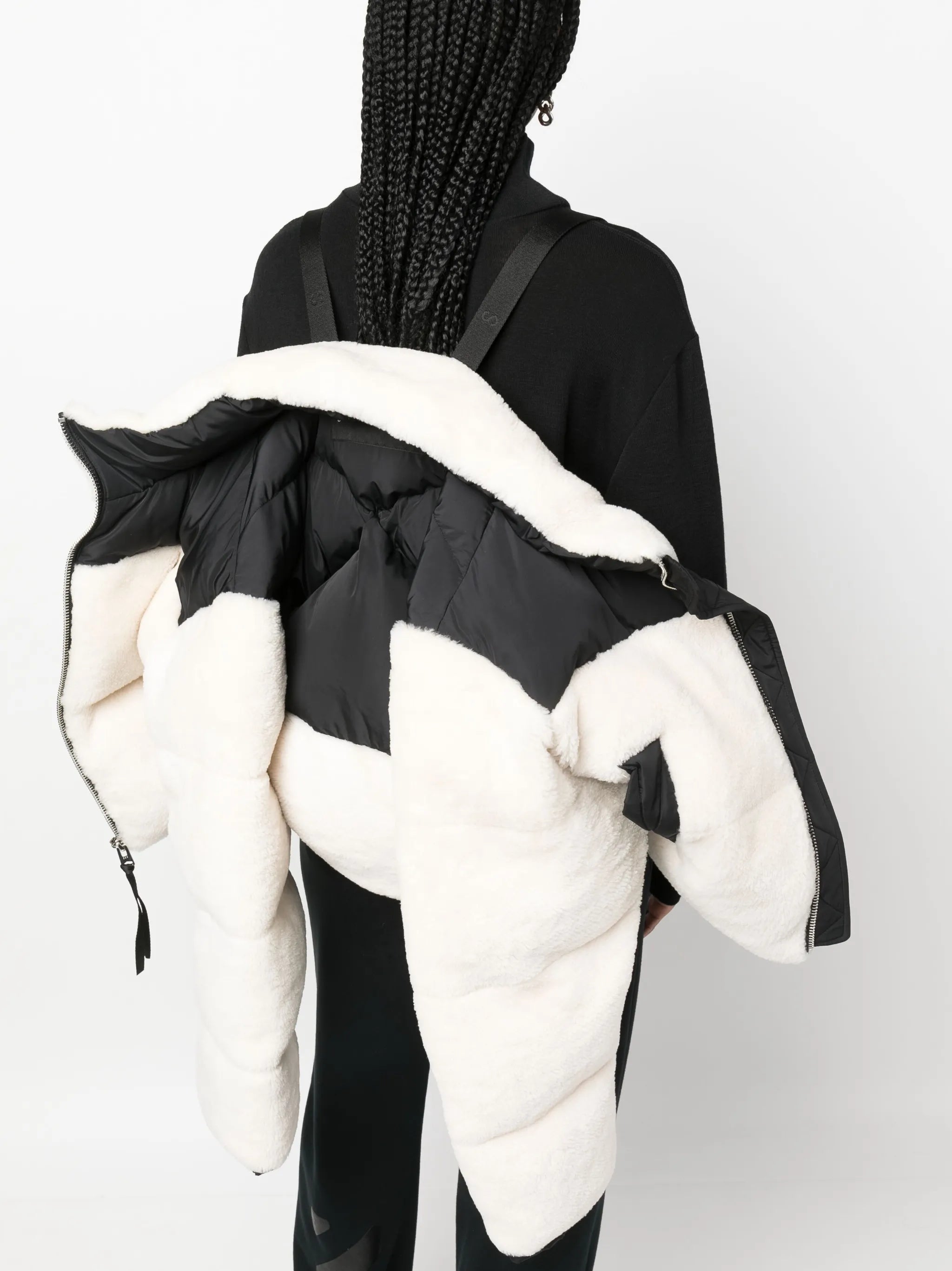 Maya shearling puffer jacket