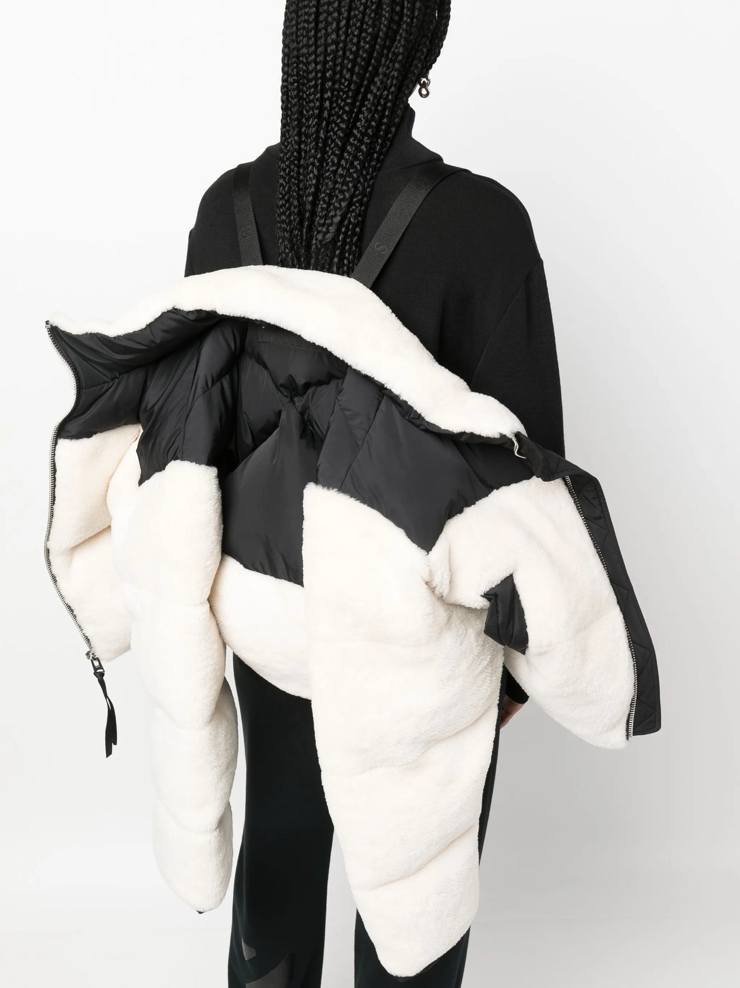 Maya shearling puffer jacket