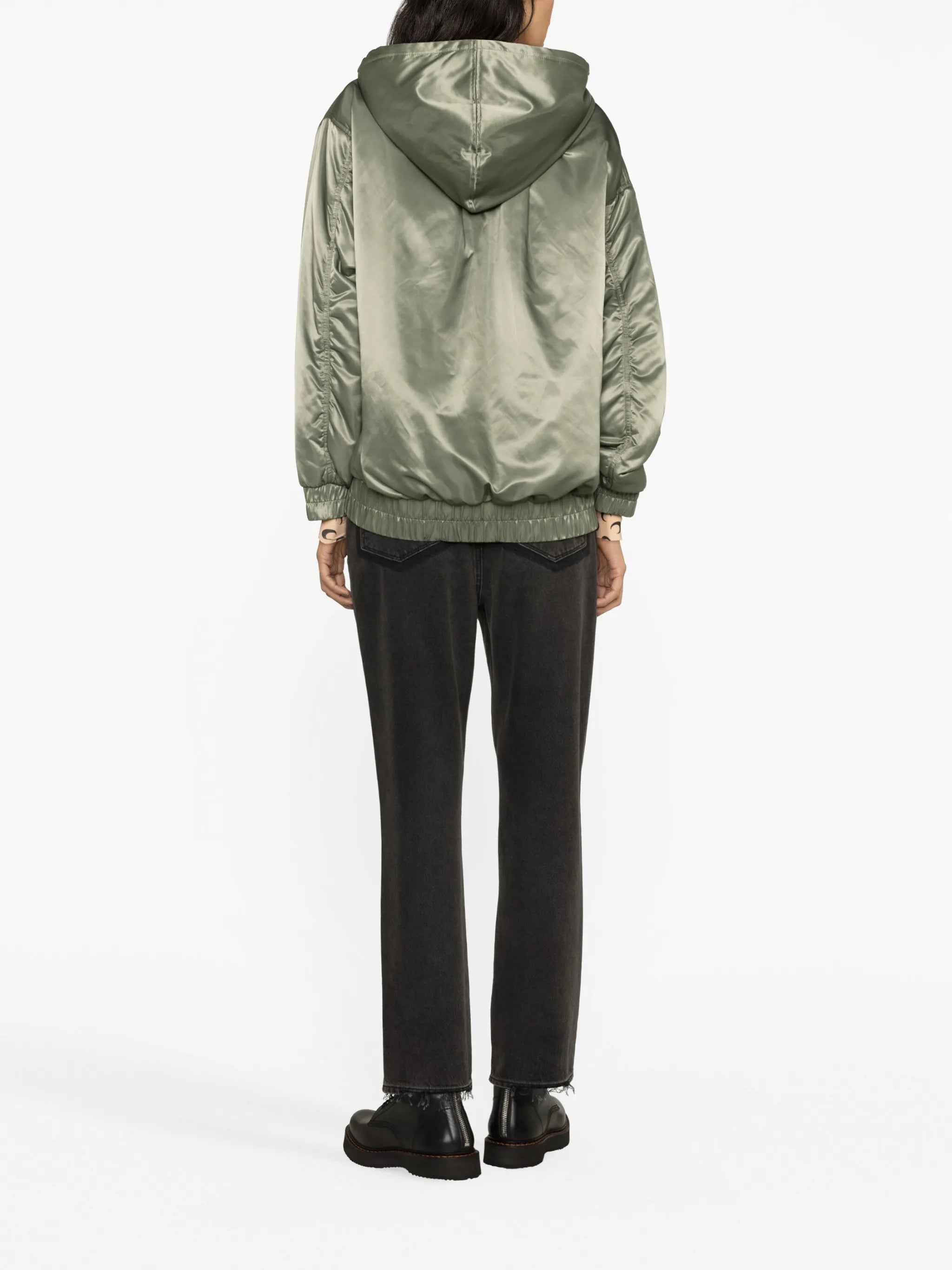 hooded bomber jacket