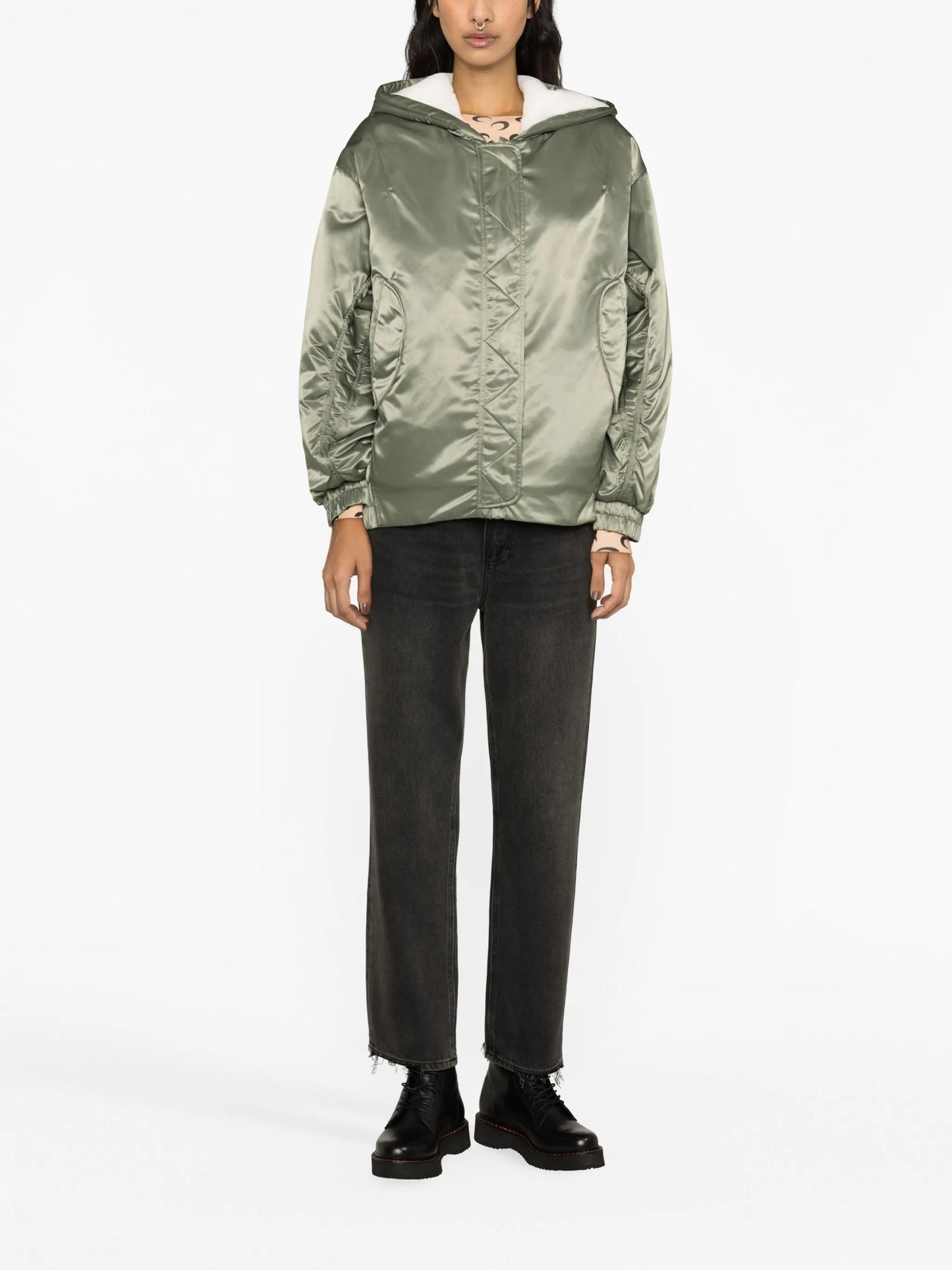hooded bomber jacket