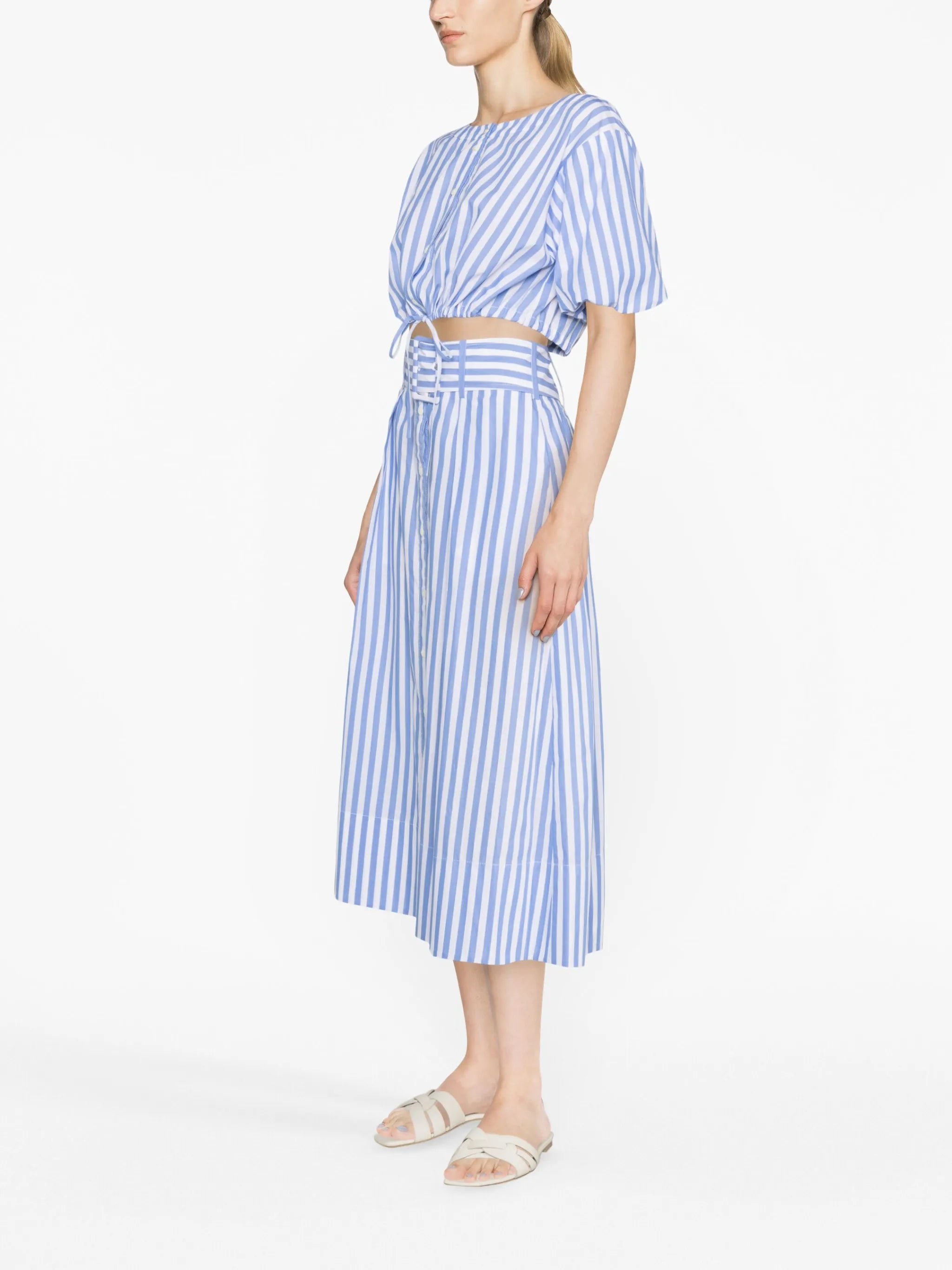 Ellington striped cropped top