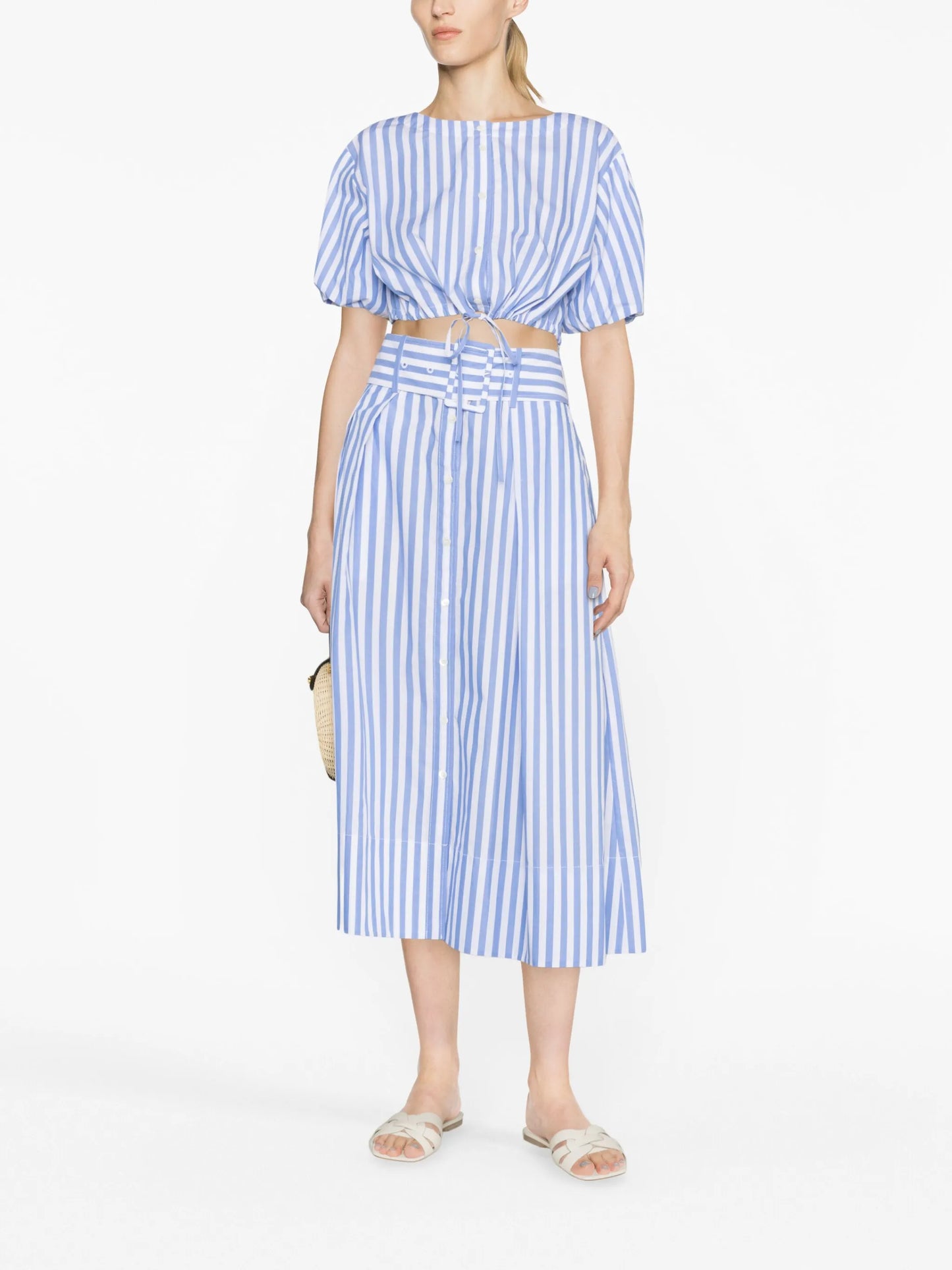 Ellington striped cropped top
