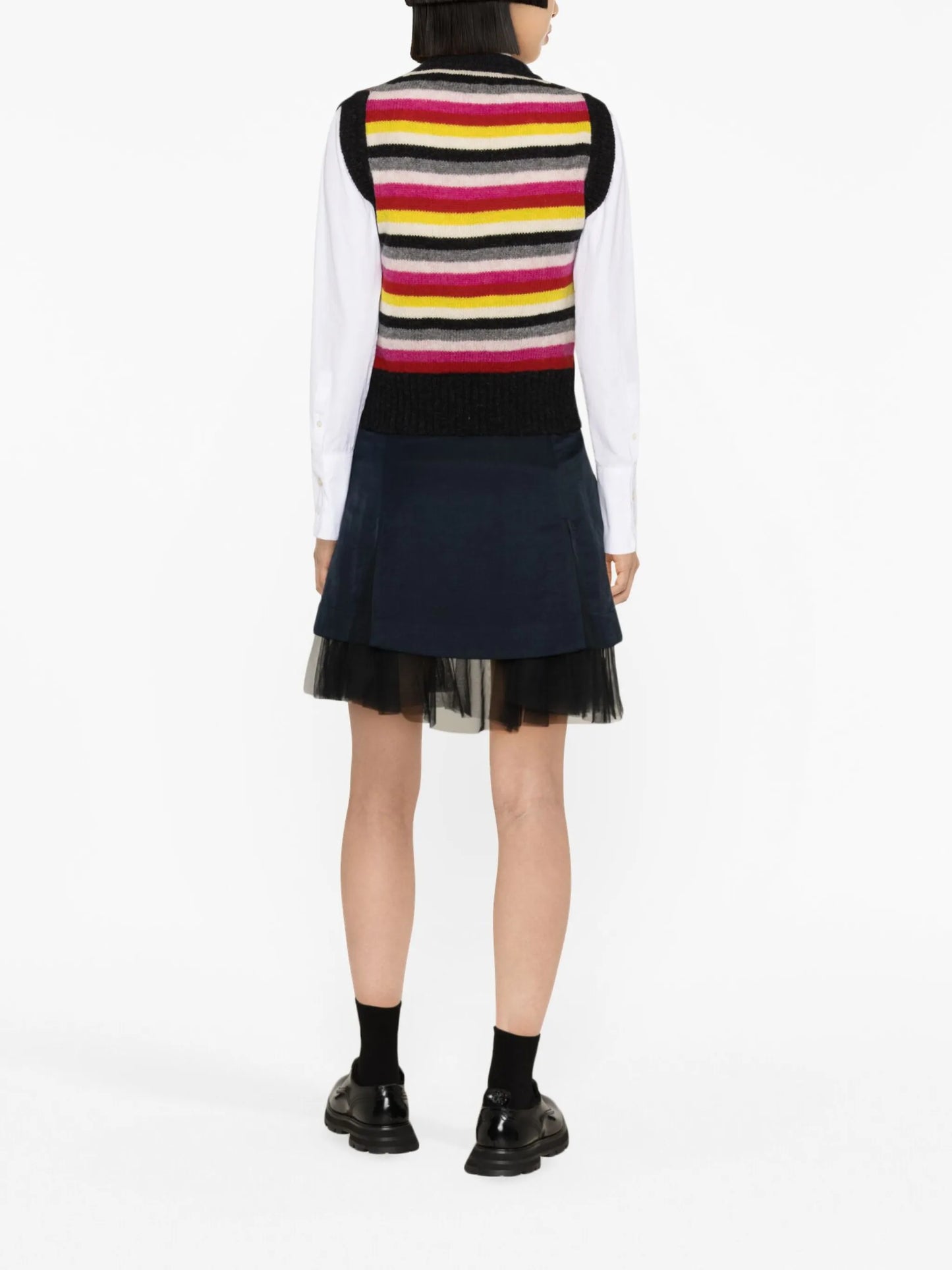 Jen Fairisle-intarsia knitted top