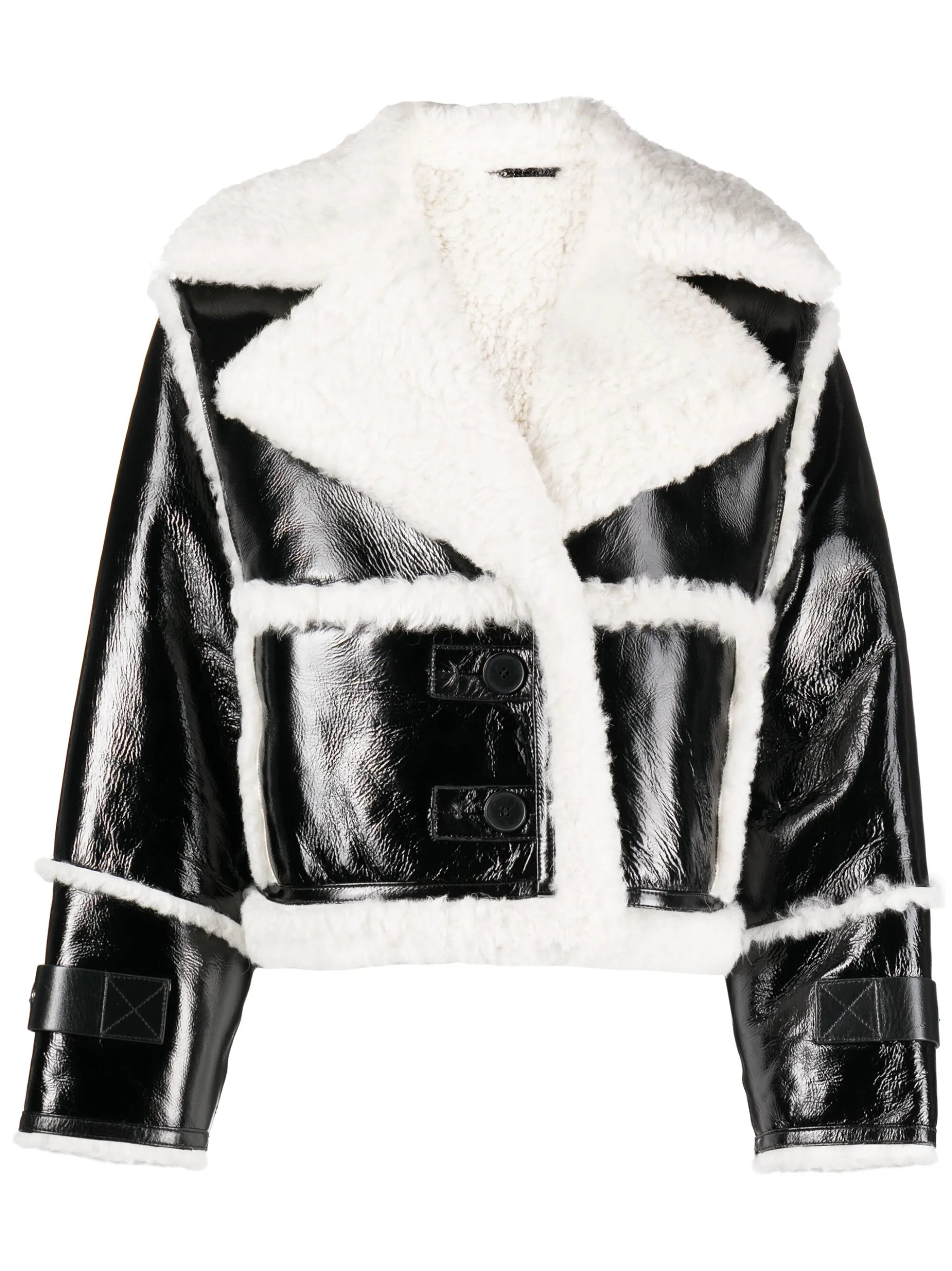 Reva cropped shearling jacket