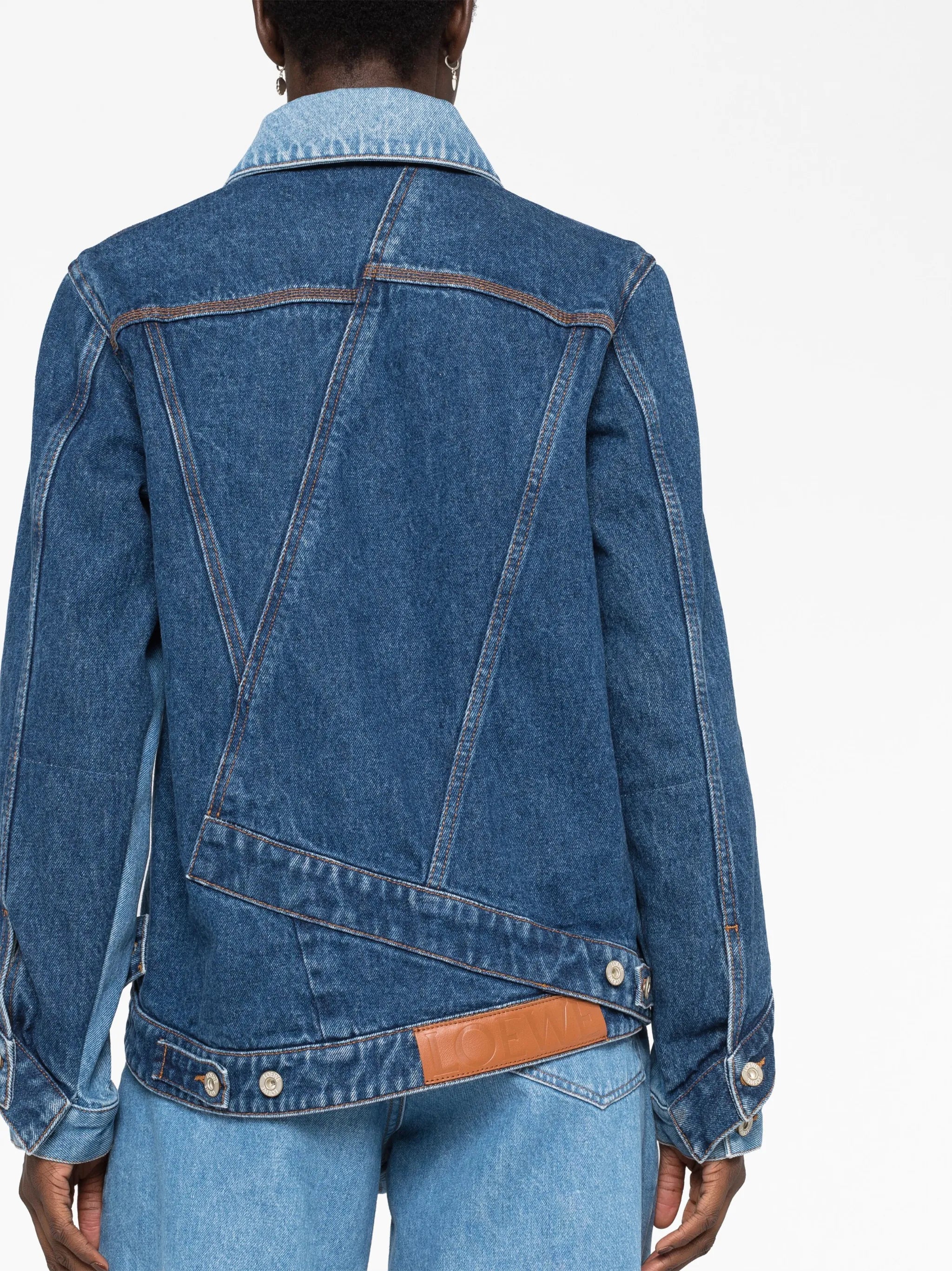 asymmetric denim jacket