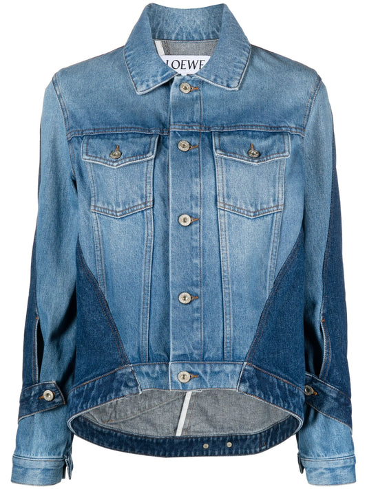 asymmetric denim jacket