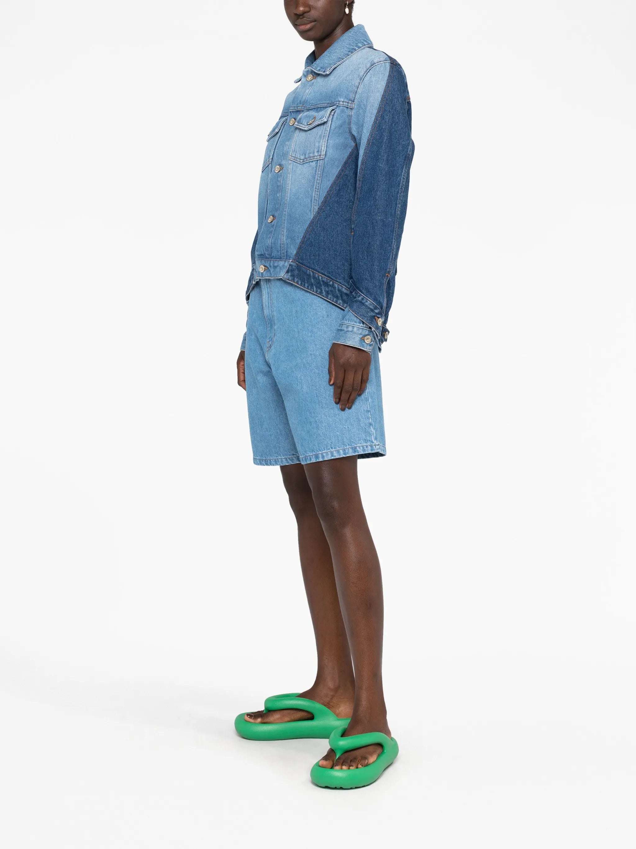 asymmetric denim jacket
