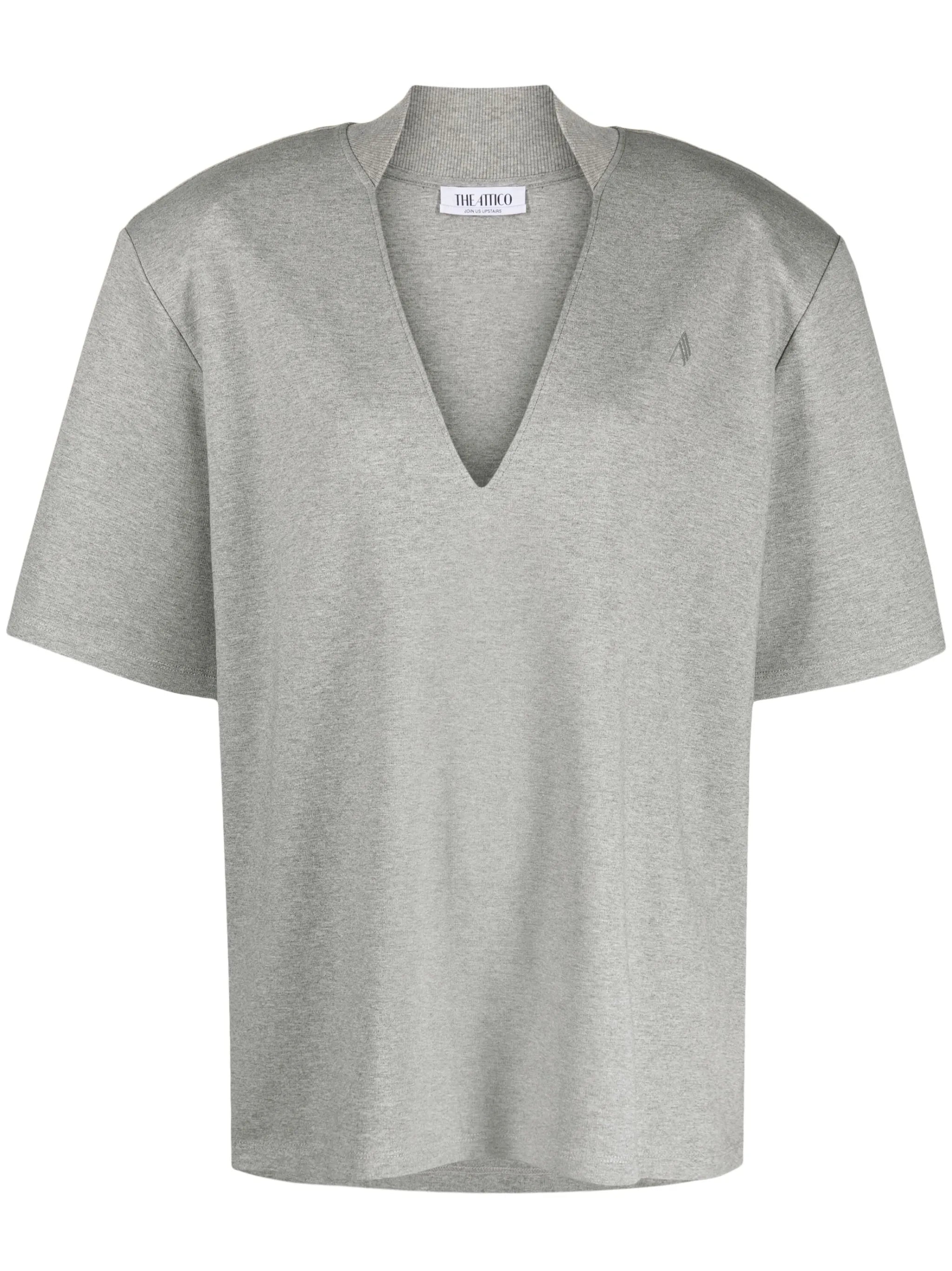 V-neck cotton T-shirt