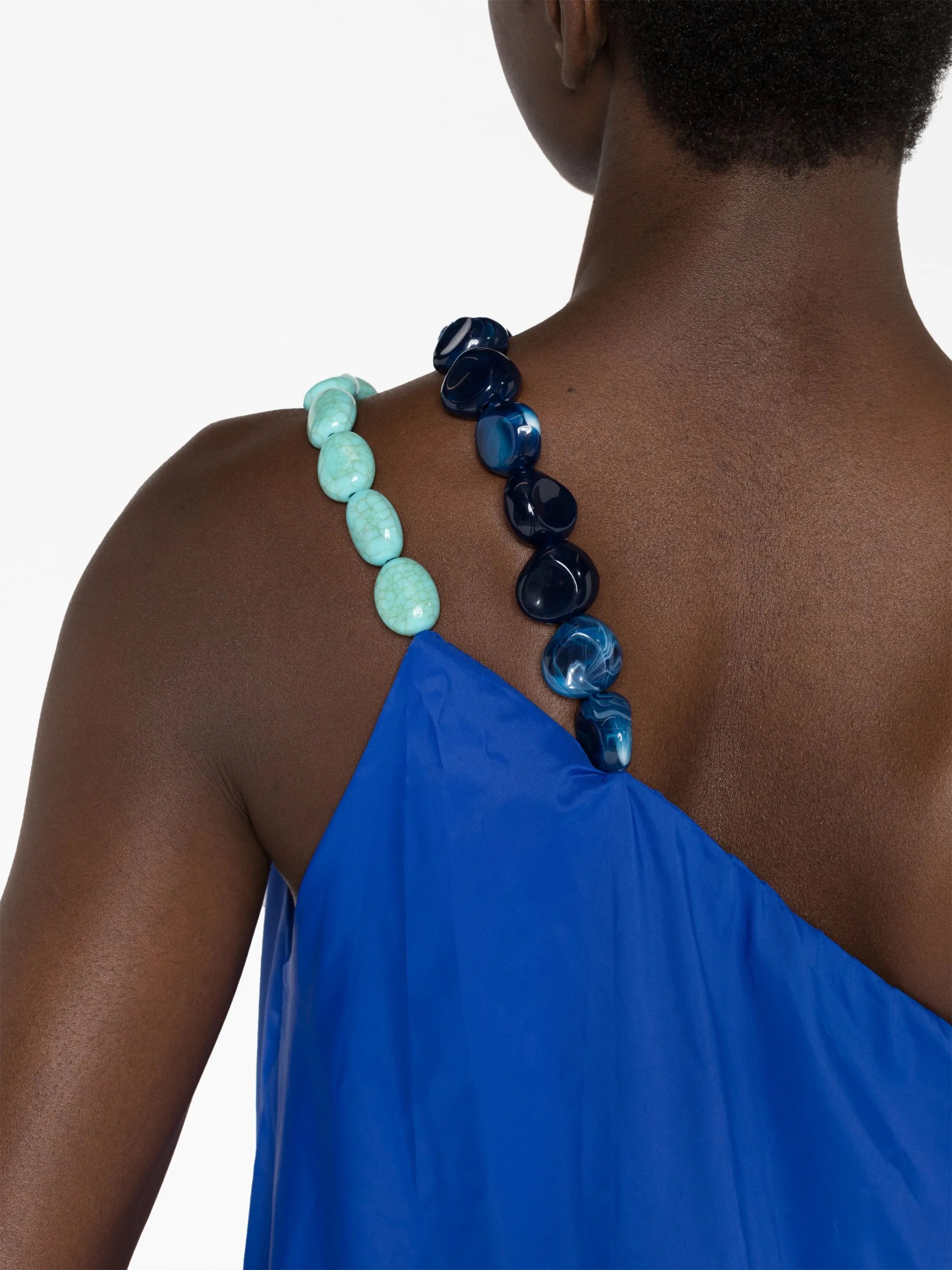 Mason one-shoulder embellished dress